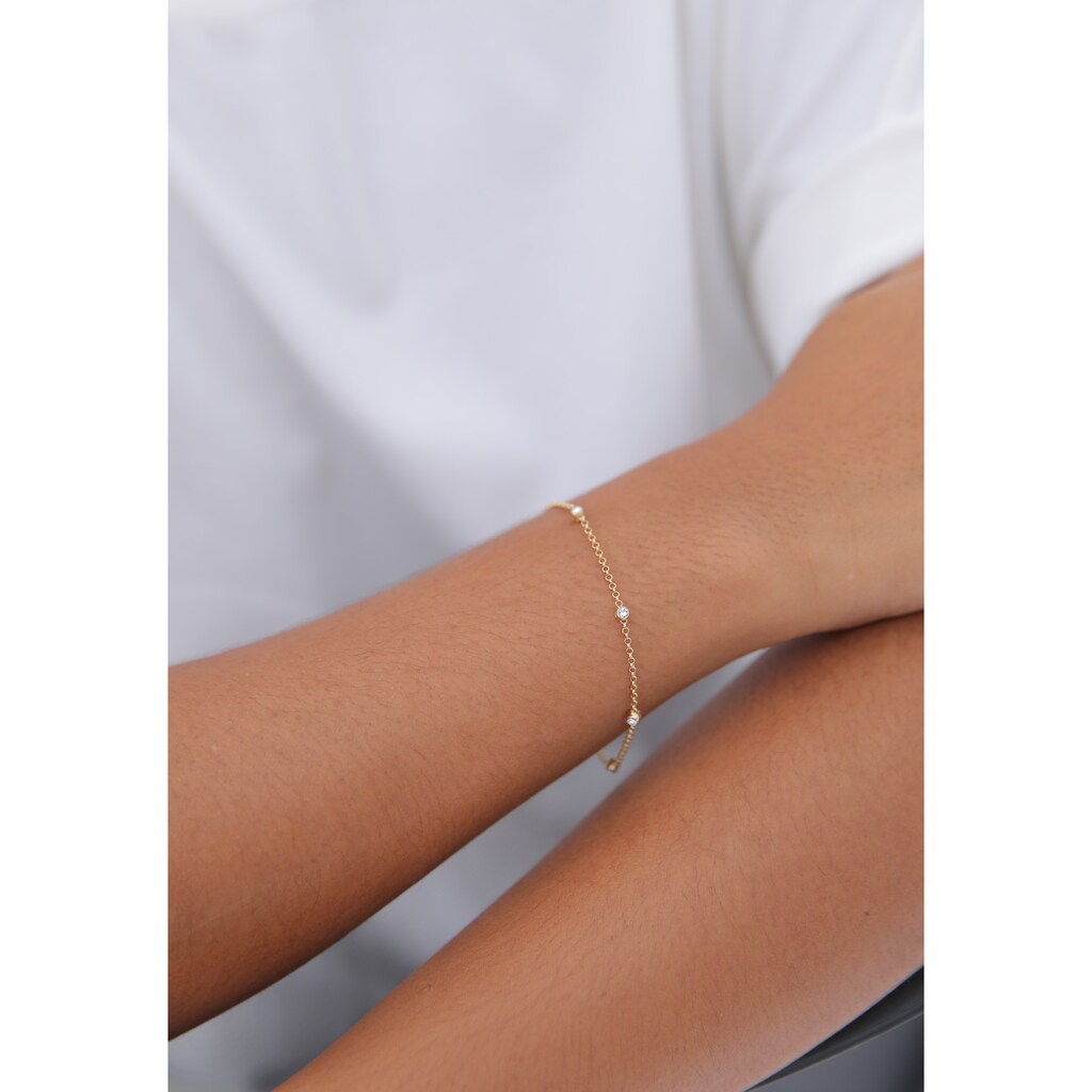 Elli Armband »Klassisch Basic Kristalle 925 Silber«