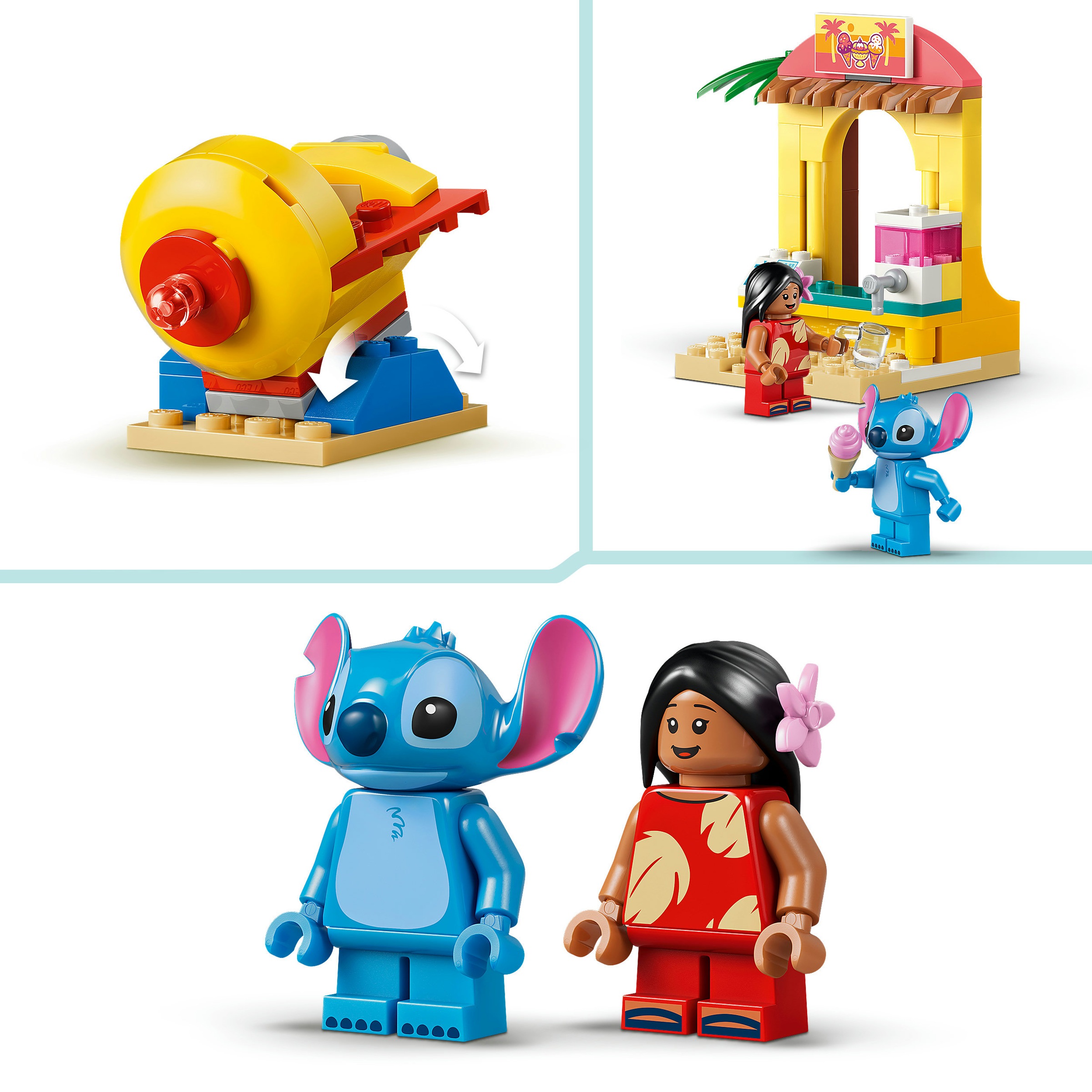 LEGO® Konstruktionsspielsteine »Spaß am Strand mit Lilo und Stitch (43280), LEGO Disney Classic« Made in Europe