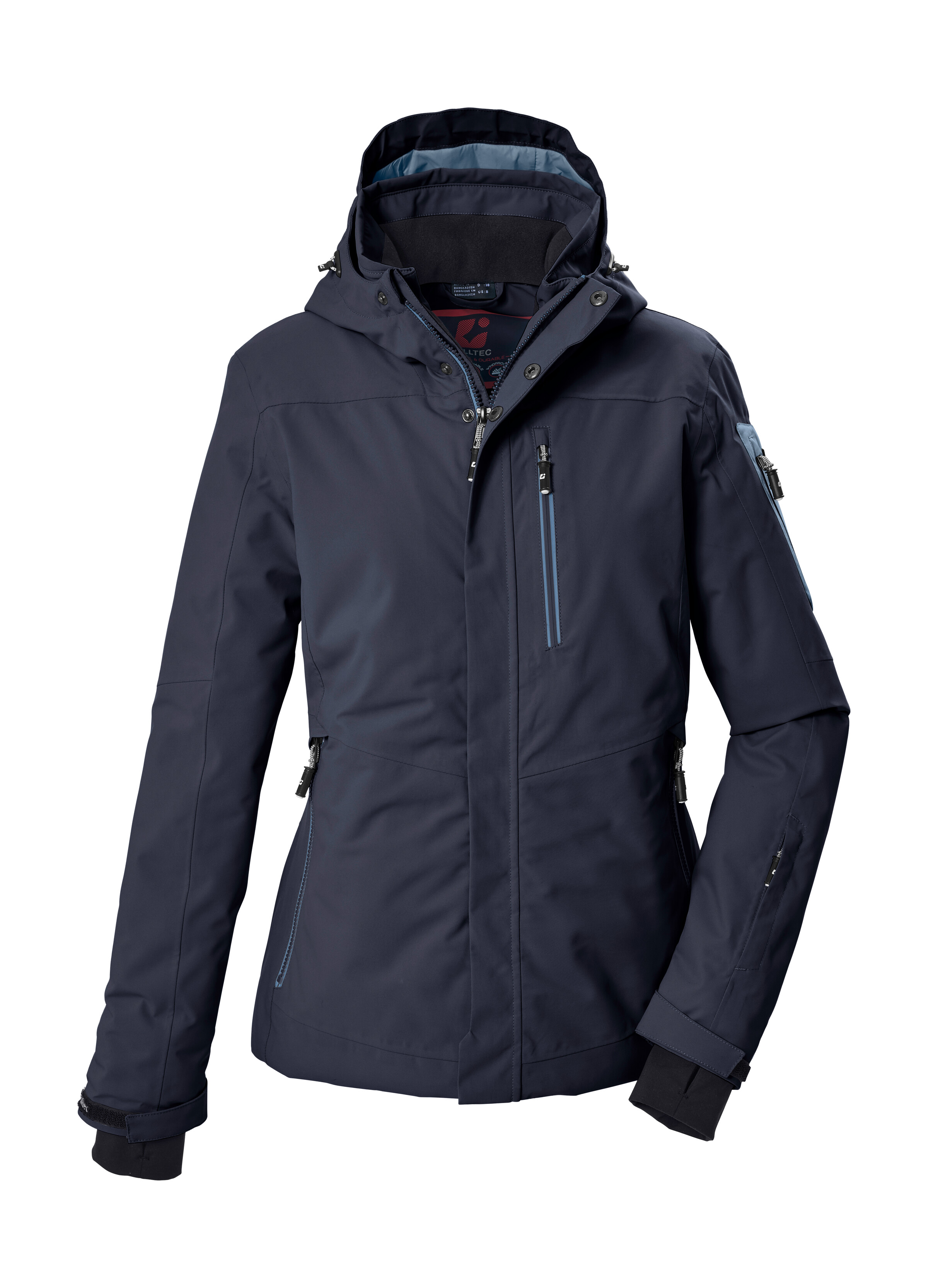 Killtec Skijacke "KSW 228 WMN SKI JCKT" Wind- und wasserdichte Skijacke mit regulierbarer Kapuze