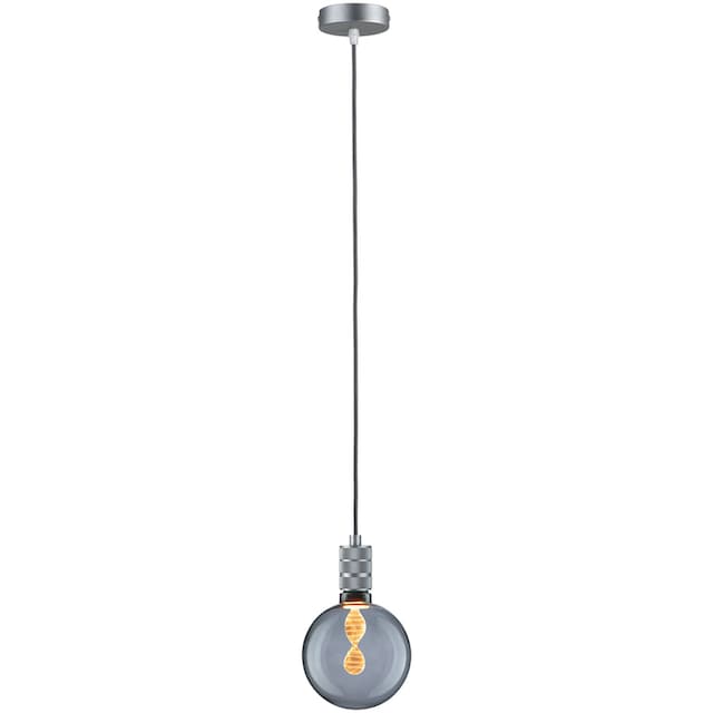 Paulmann Pendelleuchte »Tilla«, 1 flammig-flammig, E27, max.1x60W E27,  Graualuminium, 230V, Stoff/Metall | BAUR