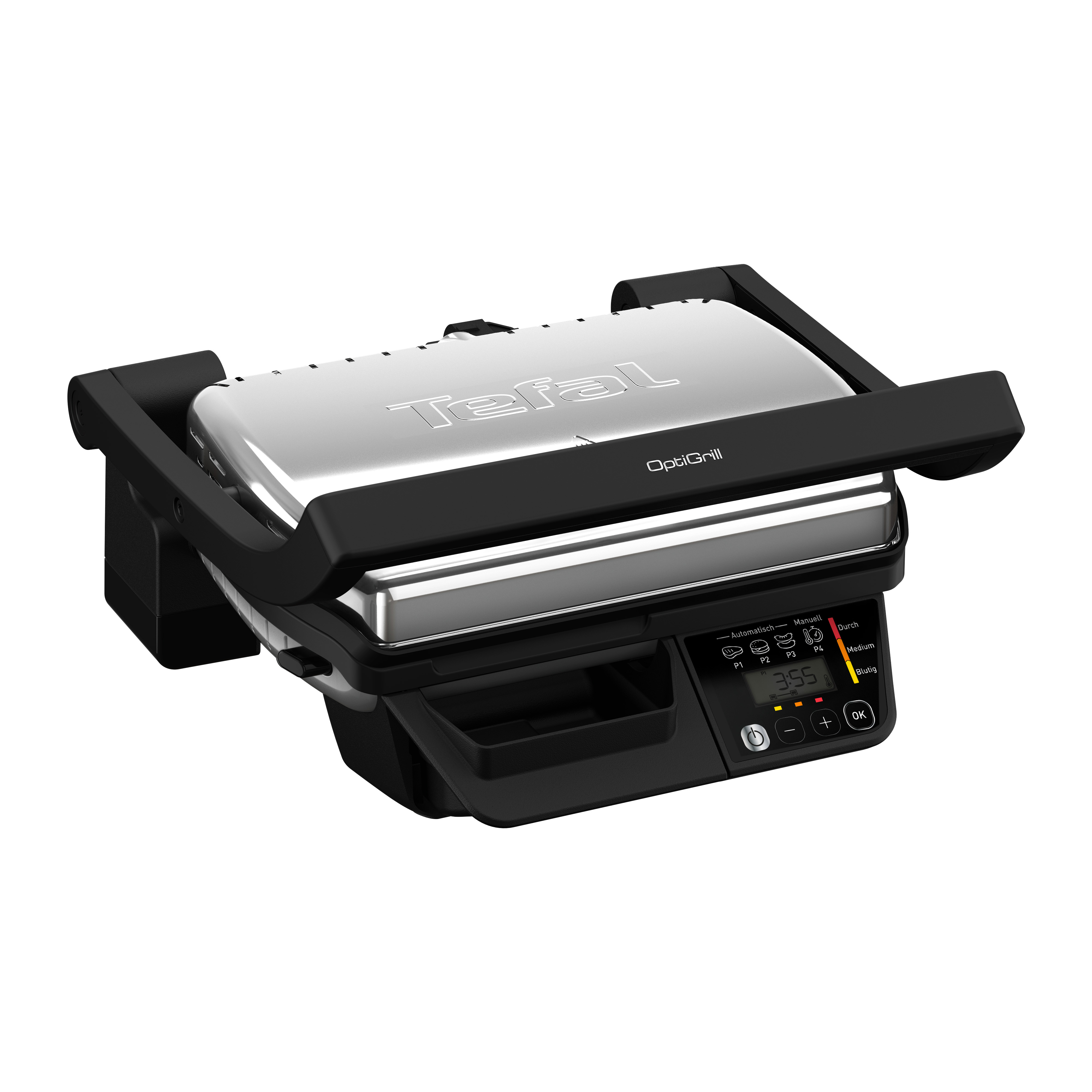 Tefal "OptiGrill One GC7Q0D" Anpassung der Garzeit, Messung der Dicke des Grillguts, 3 Programme
