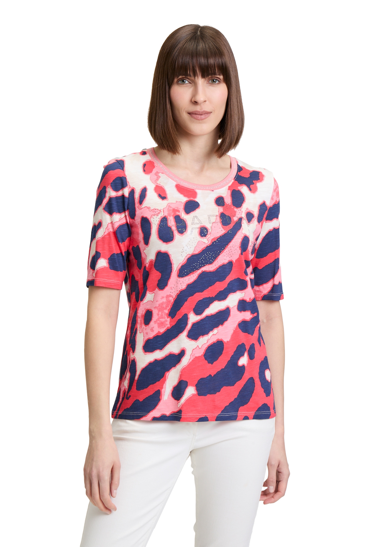 Betty Barclay Kurzarmshirt "Betty Barclay Damen Basic Shirt mit Print", (1 günstig online kaufen