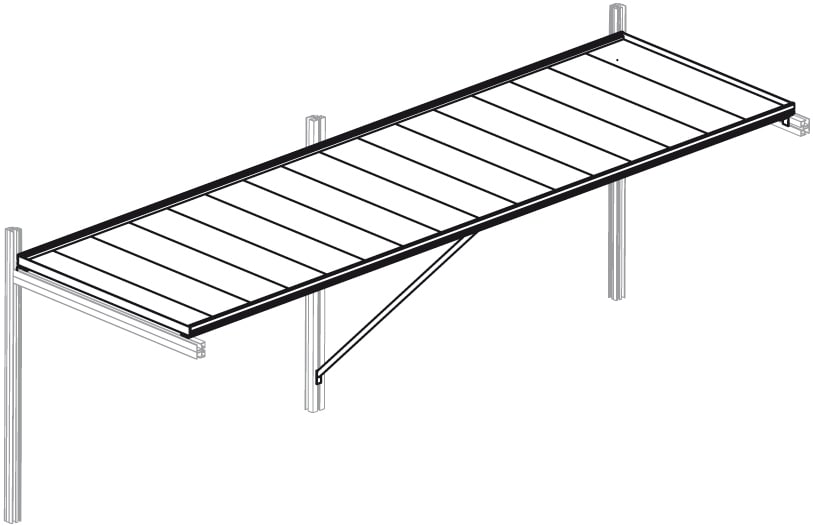 KGT Arbeitstisch "Rose IV", BxT: 429x63,5 cm