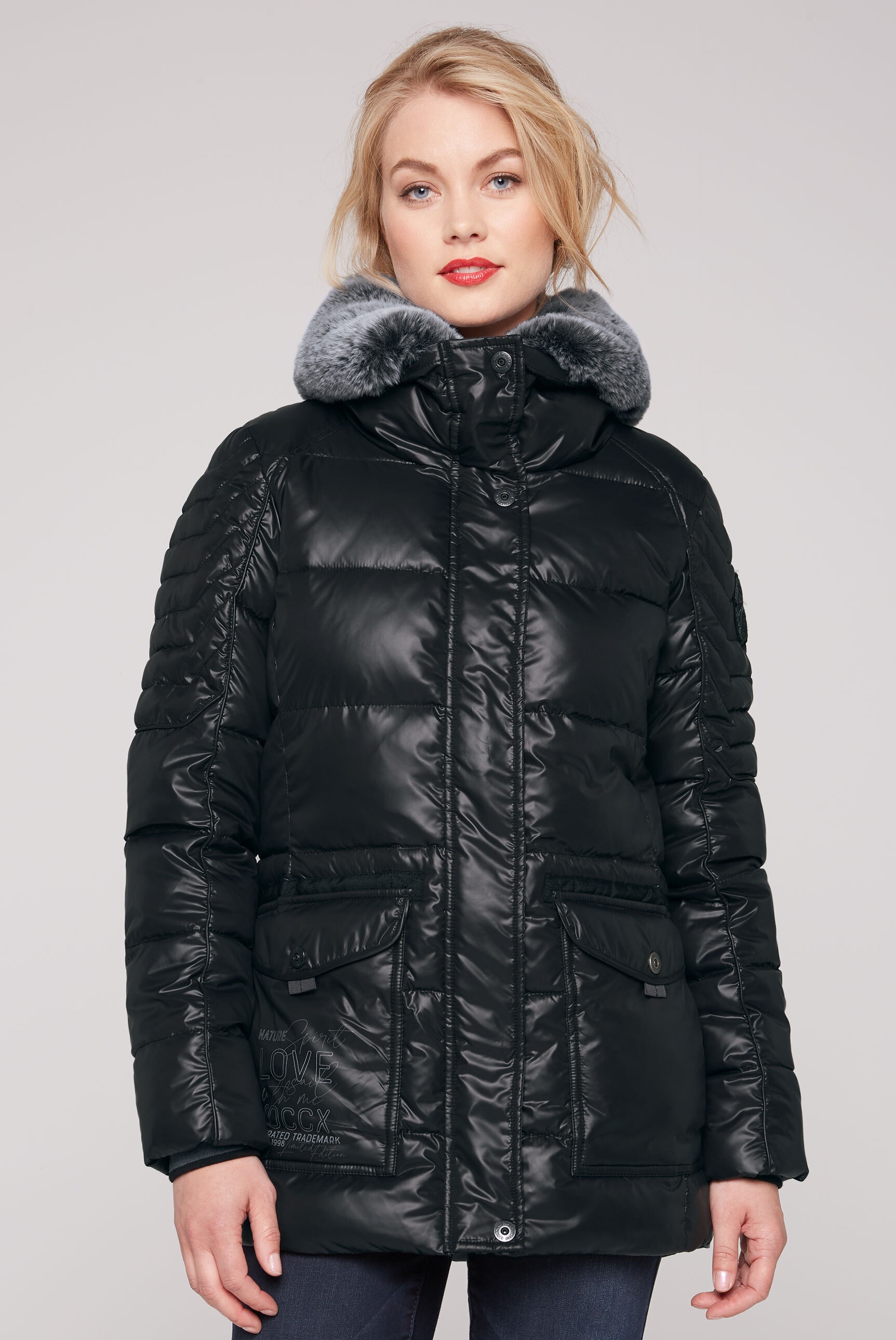 SOCCX Winterjacke be Kapuze su Windbreaker-B...