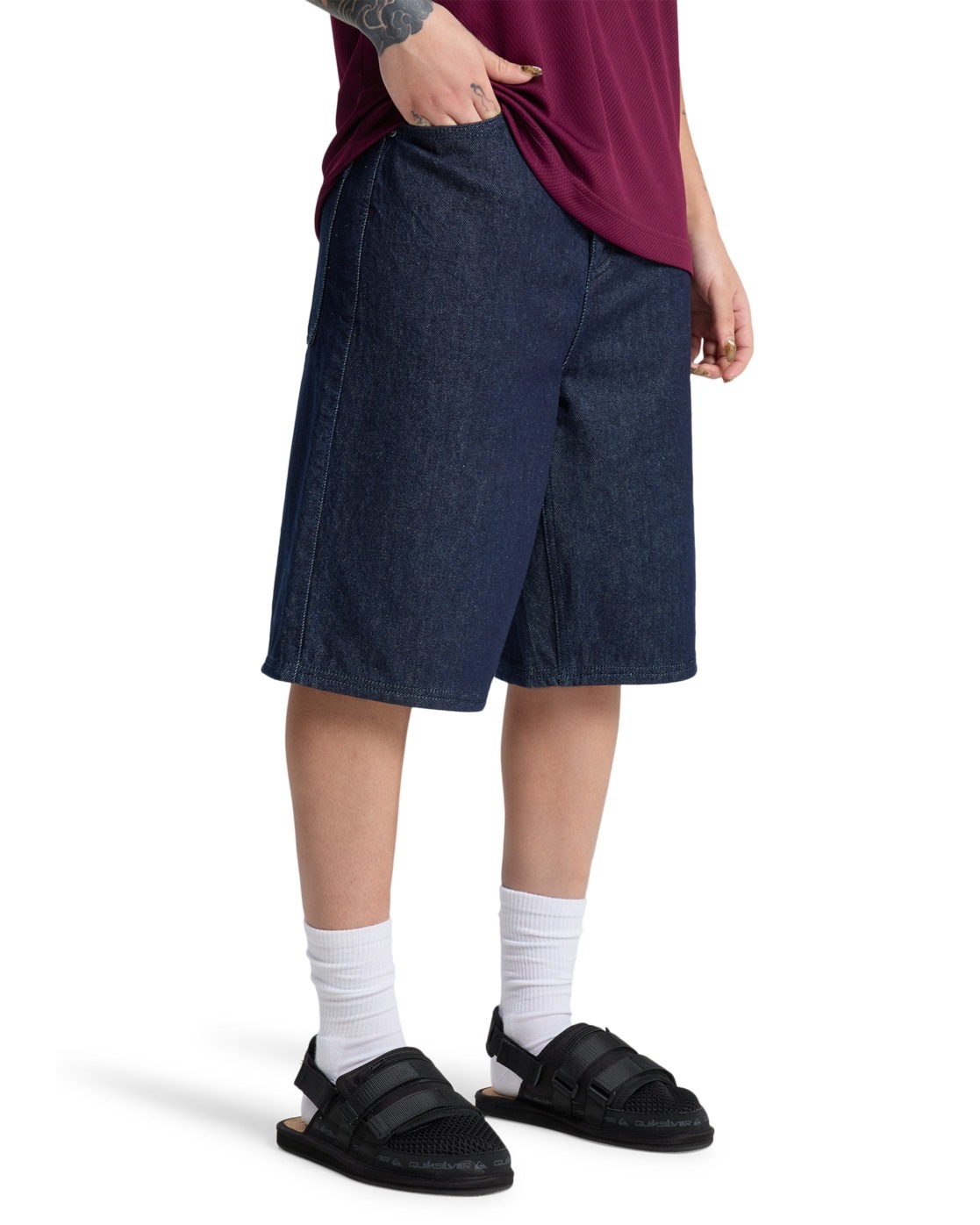 Thumbnail - Quiksilver Jeansshorts "Tya Baggy"