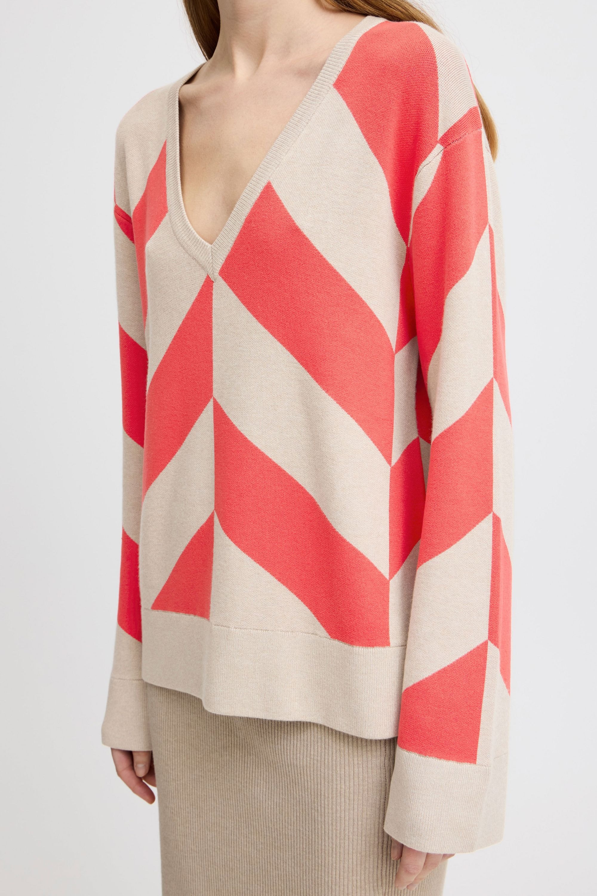b.young Strickpullover »Strickpullover BYMMMORLA GEOMETRIC JUMPER -«