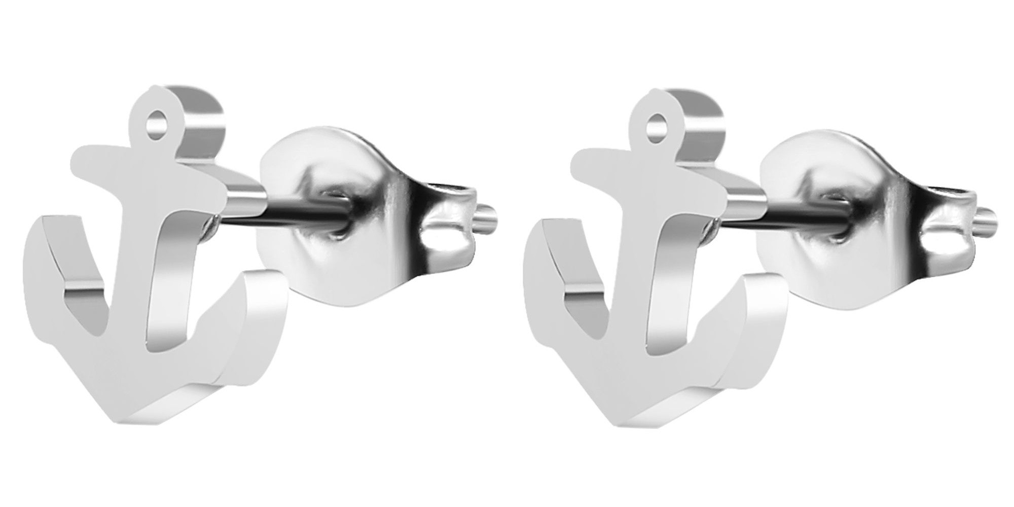 Paar Ohrhänger ADELIA´S "Damen Ohrringe – Ohrstecker aus Edelstahl", Damen, Gr. Damen, Edelstahl, silber, Ohrringe, Geschenkidee: zeitlos und vielseitig 9