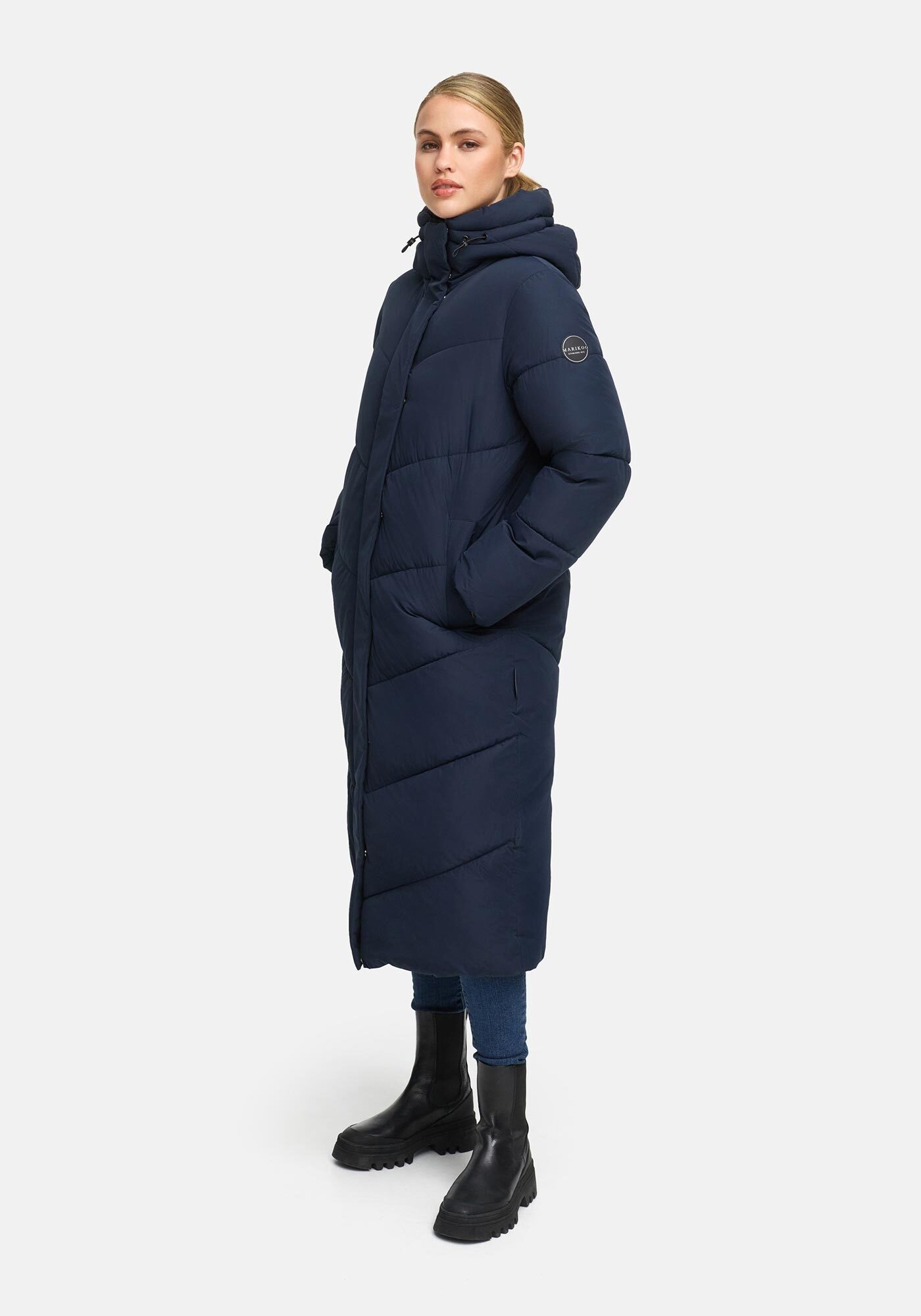 Thumbnail - Marikoo Winterjacke "Ranja" mit fester Kapuze und hohem Stehkragen