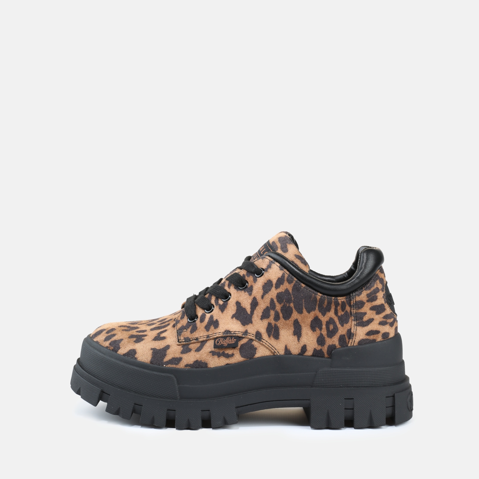 Buffalo Schnürschuh »ASPHA CLS«  Plateauschuh, Halbschuh in trendiger Leo-Optik, mit Profilsohle