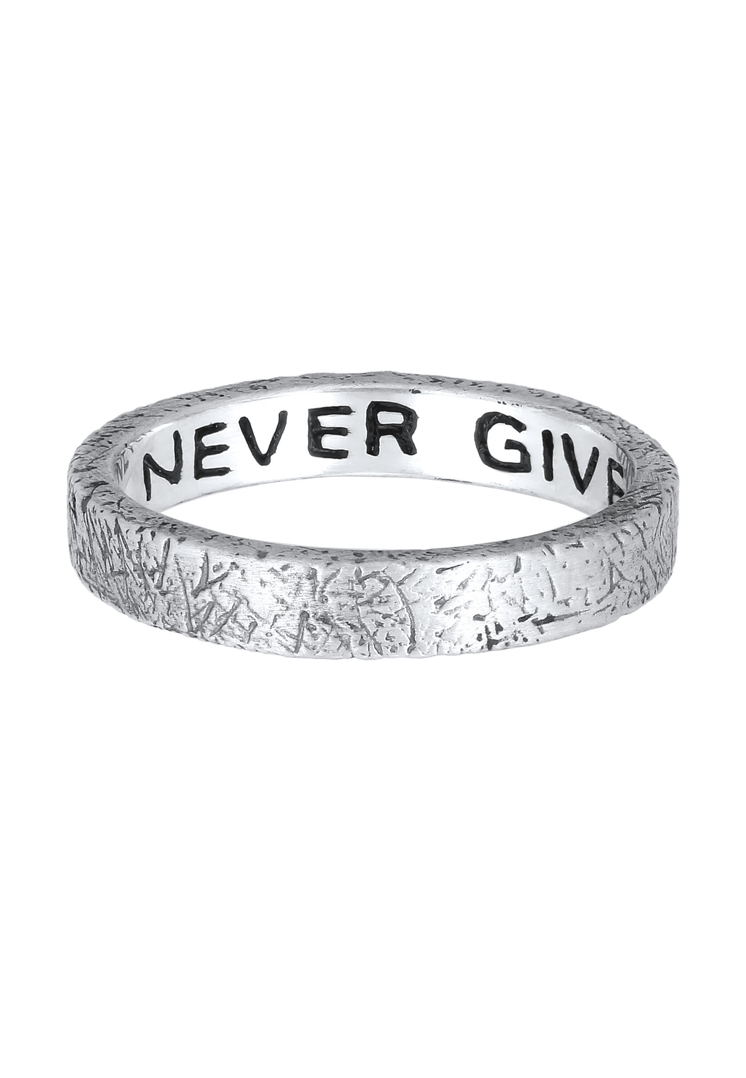 HAZE & GLORY Silberring »Ring Bandring 925 Sterling Silver - Motivator«