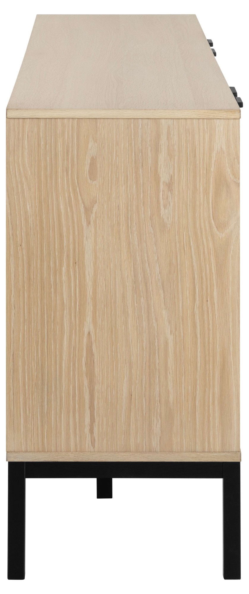 ACTONA GROUP Sideboard »Kensington«, Anrichte, 4 Türen und 4 Böden weiss pigmentiert Eiche, 180x40x80cm