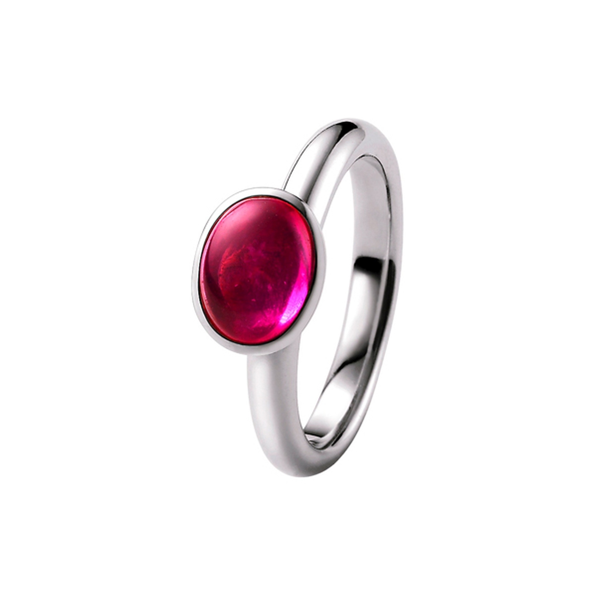 GIORGIO MARTELLO MILANO Silberring »mit fuchsia Zirkonia Silber 925«
