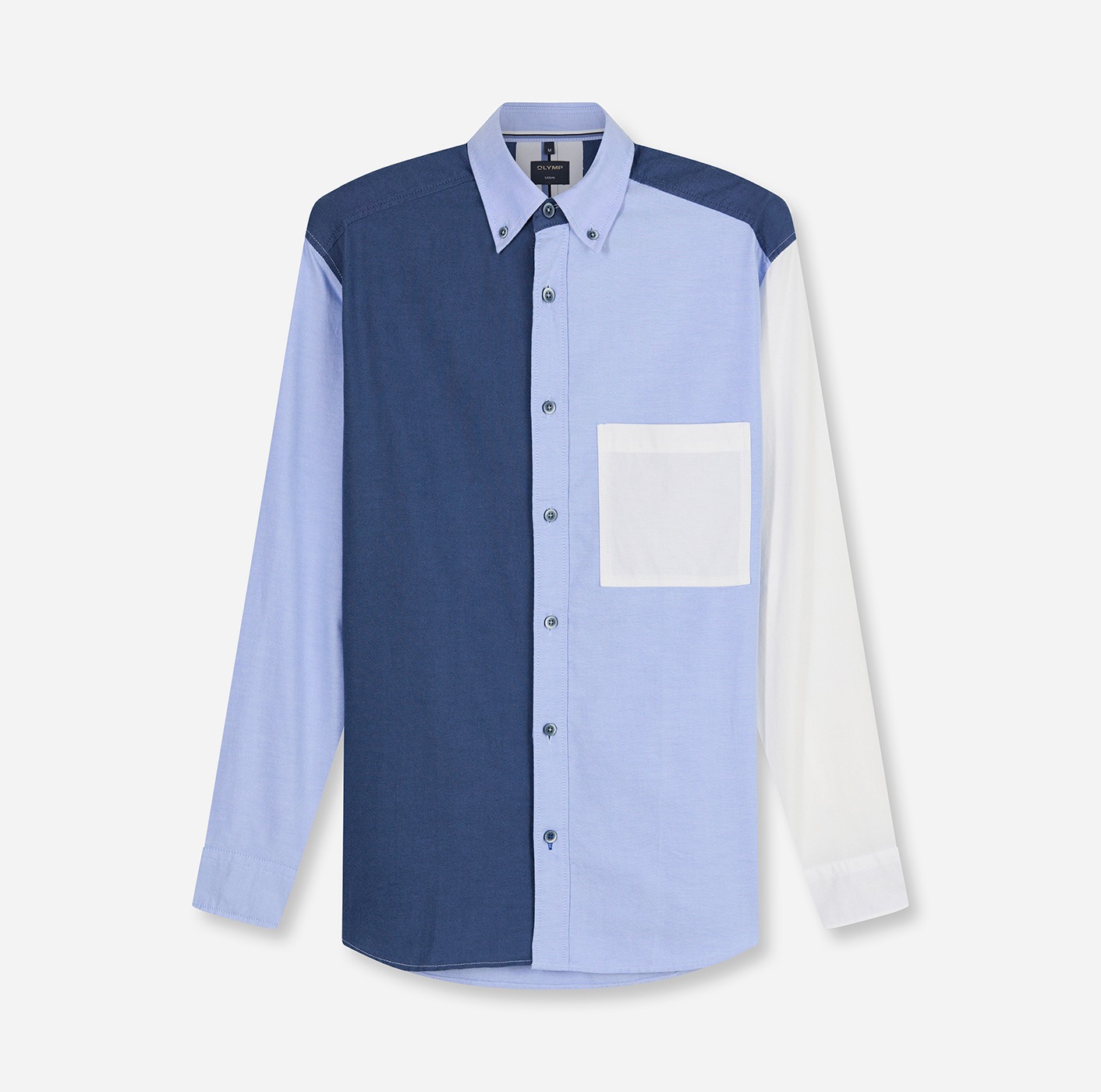OLYMP Langarmhemd Button-Down-Kragen, Overshirt günstig online kaufen
