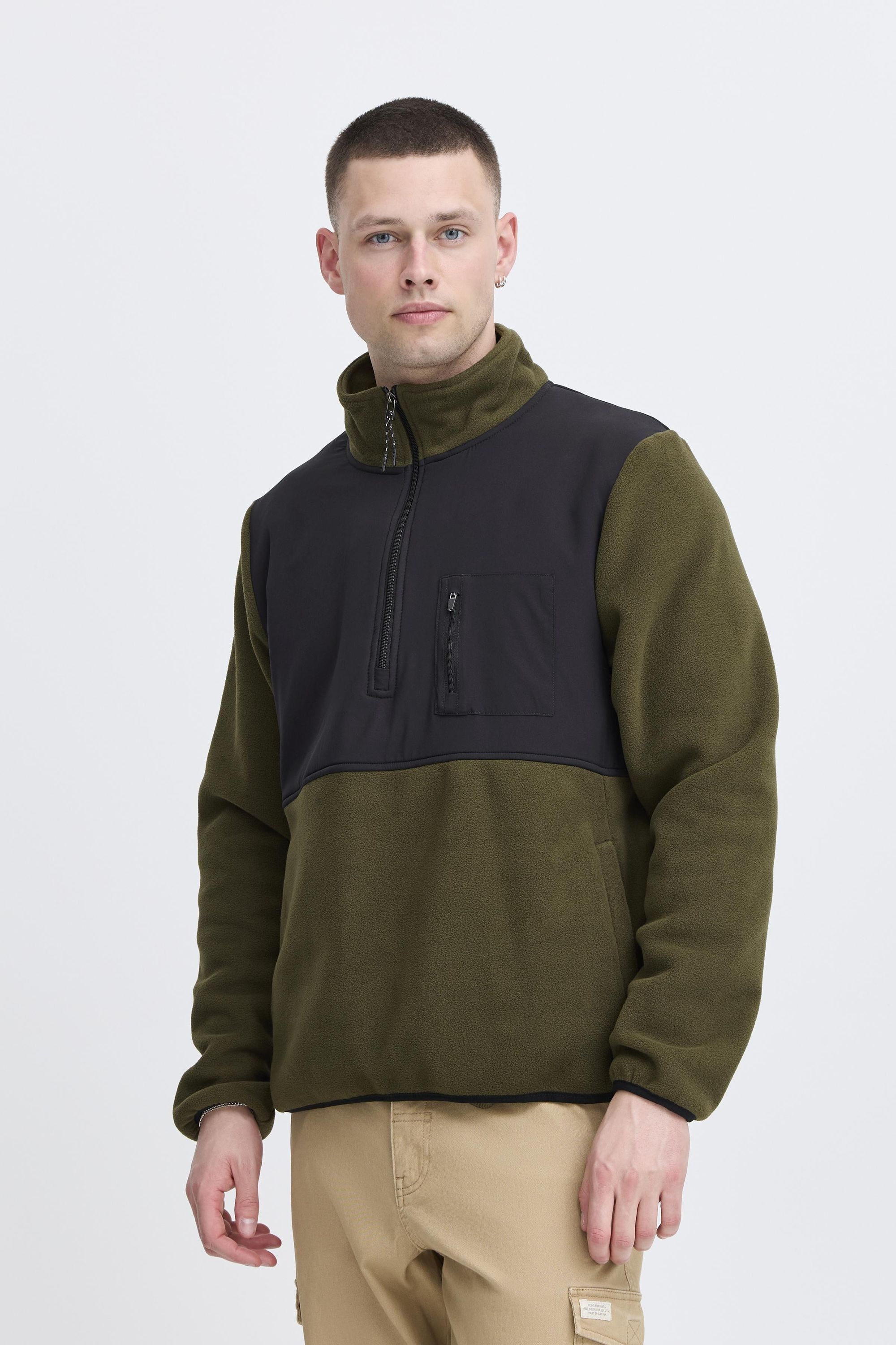 Blend Troyer "BHMario" Gemütlicher Fleece-Troyer mit Brusttasche günstig online kaufen