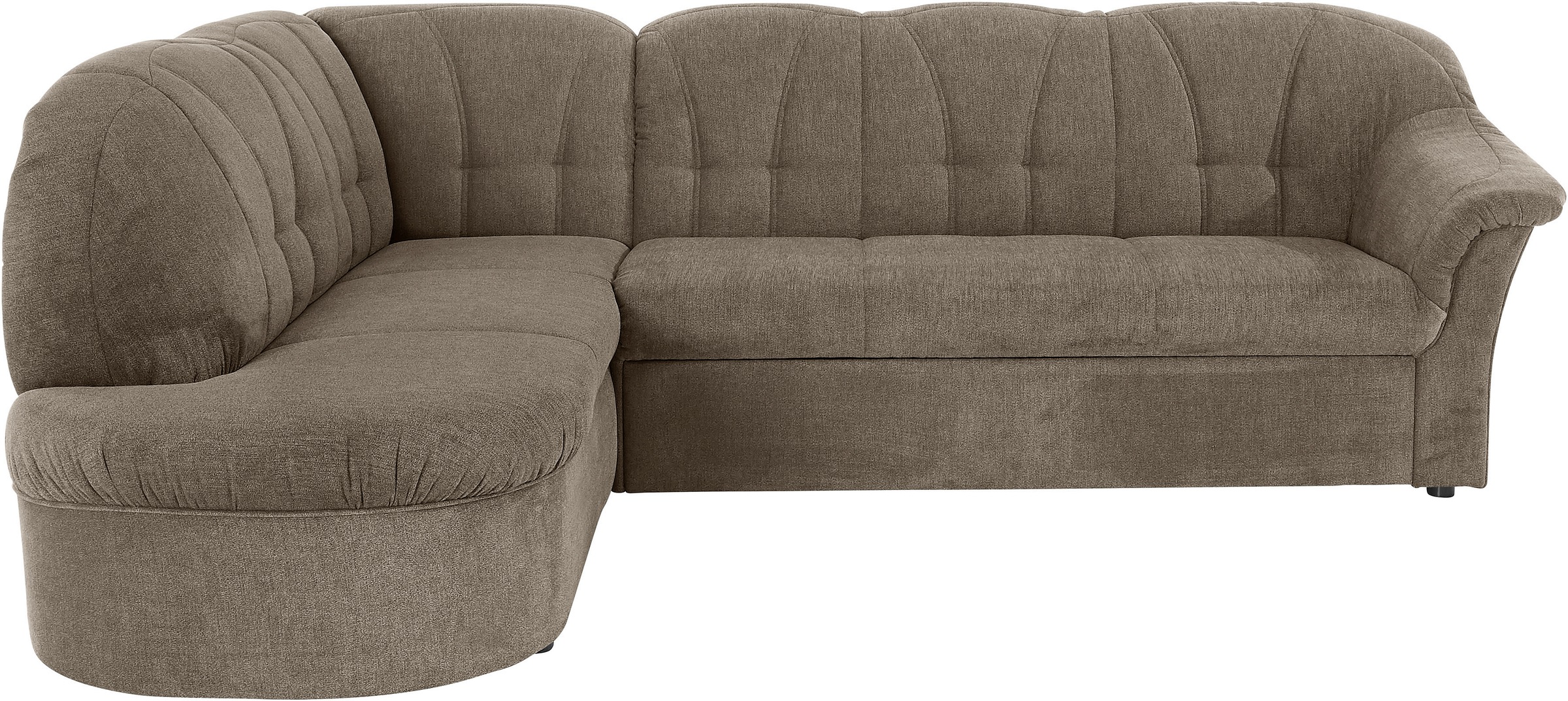 DOMO collection Ecksofa »Pegnitz, elegante Rückensteppung, zeitlose Formensprache, L-Form«, wahlweise mit Bettfunktion