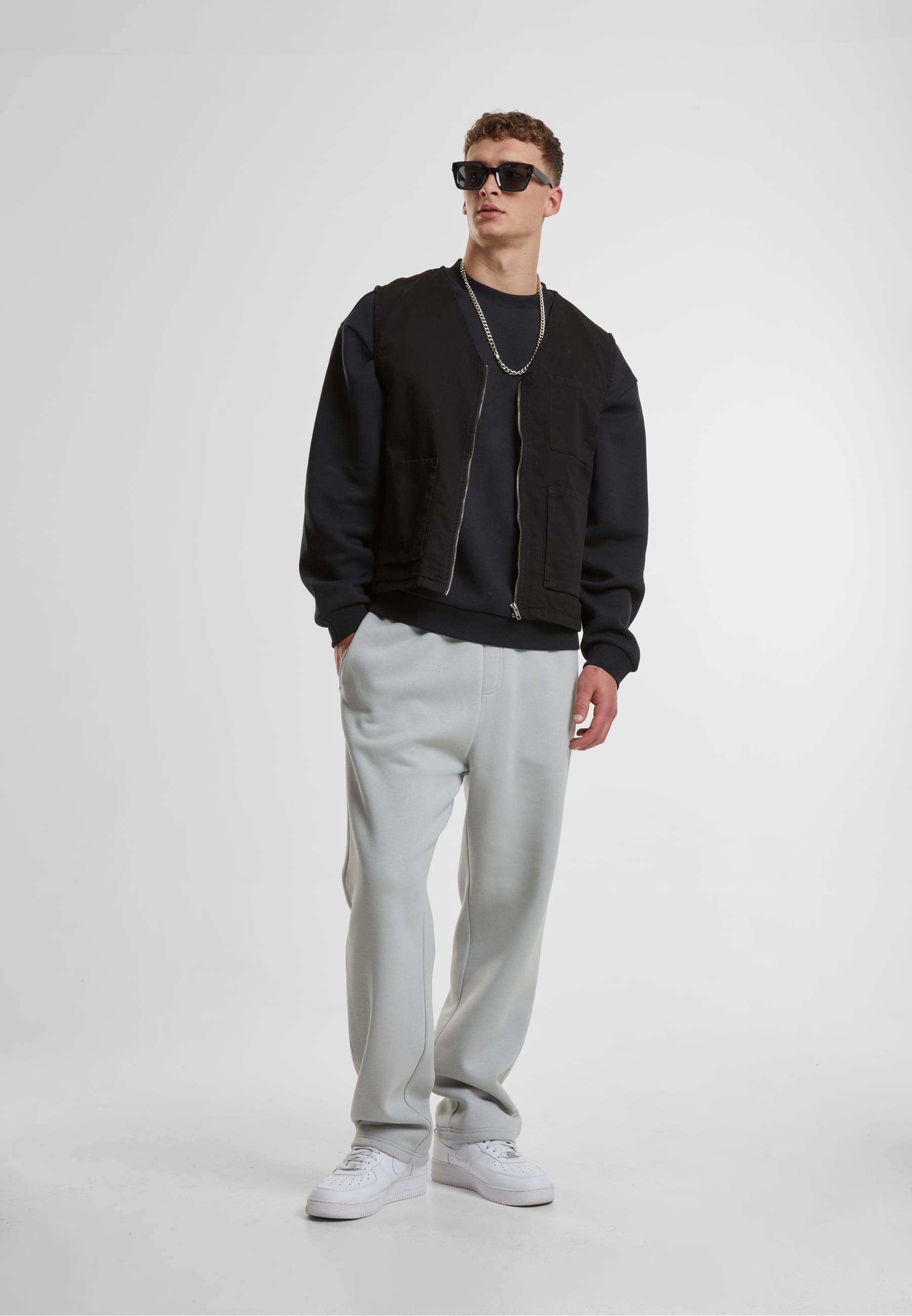 URBAN CLASSICS Rundhalspullover »Urban Classics Fluffy Crewneck«, (1 tlg.)