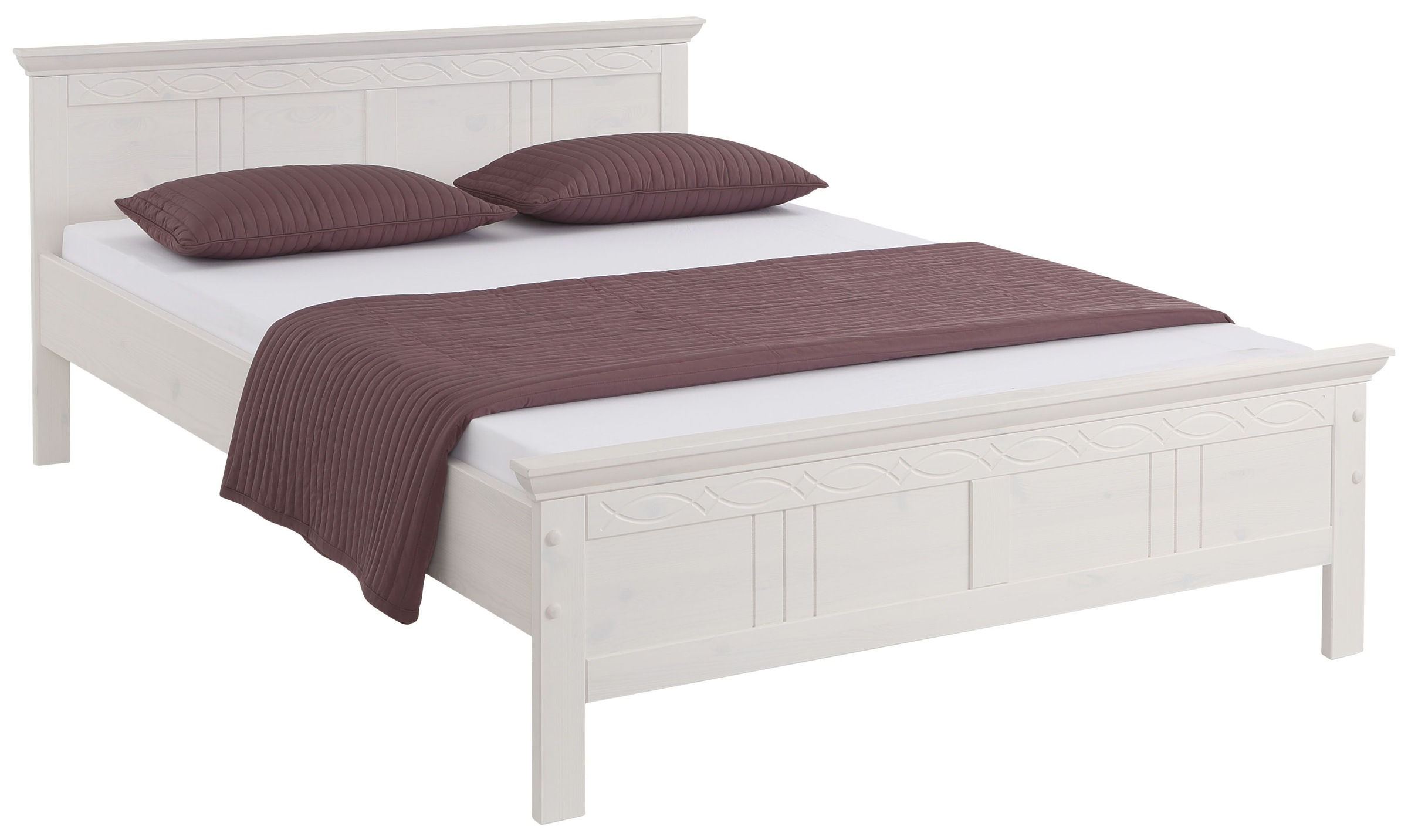 OTTO home Massivholzbett "Indra, TOPSELLER, Landhausstil, edles Design,zert günstig online kaufen