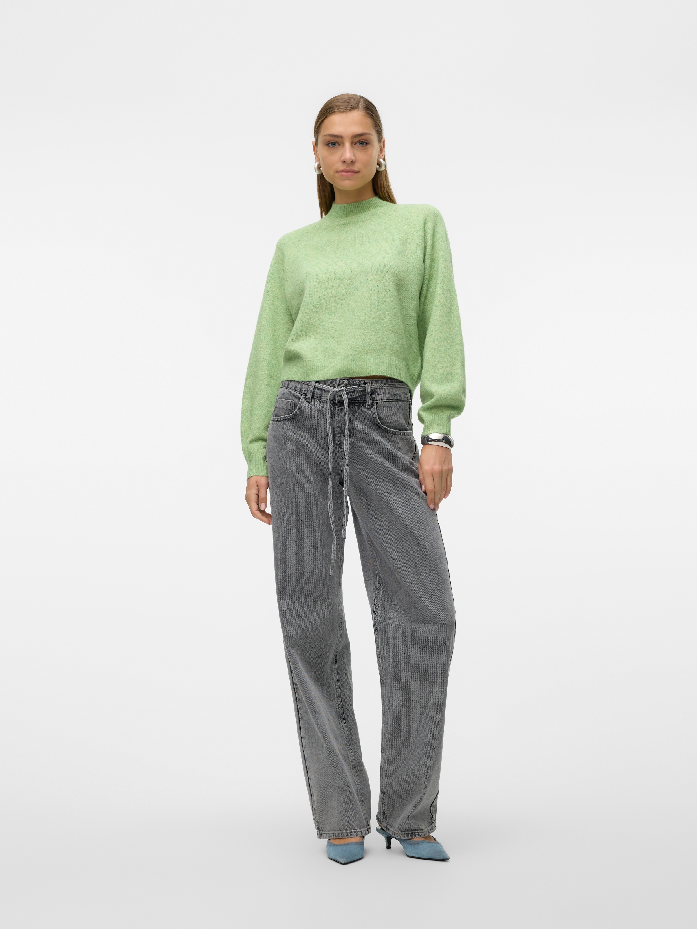 Vero Moda Strickpullover »VMLEAF LS HIGH NECK PULLOVER ENT«