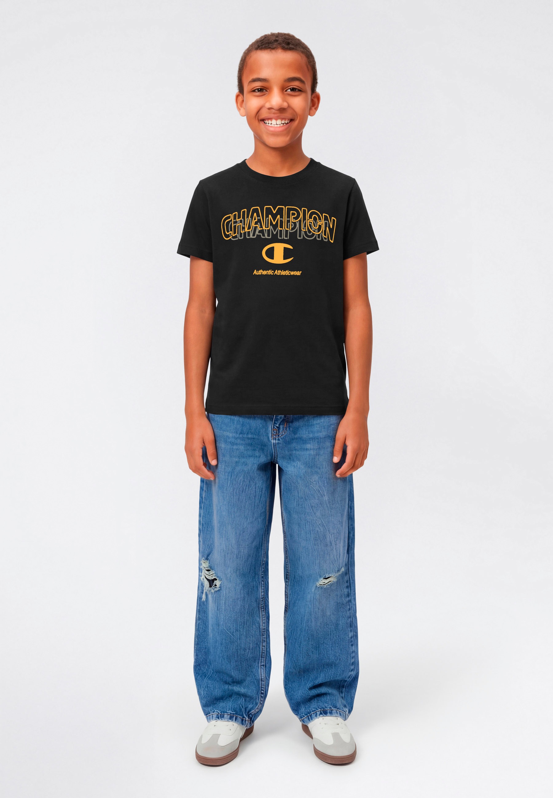 Thumbnail - Champion T-Shirt "Graphic T-Shirt" für Kinder, sportlicher Stil, Kurzarm, für sportliche Aktivitäten