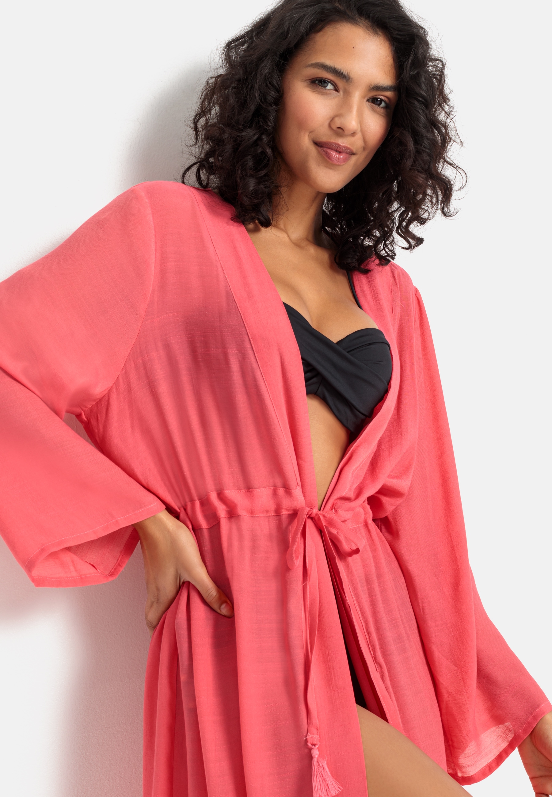 LASCANA Strandkleid, im Kimono-Style online bestellen | BAUR