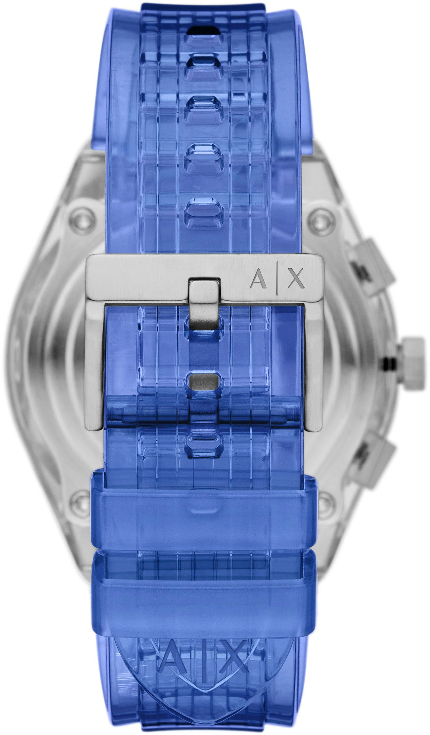 ARMANI EXCHANGE Chronograph »SYNC«, Quarzuhr, Armbanduhr, Herrenuhr, Polyurethanband, Datum, Stoppfunktion
