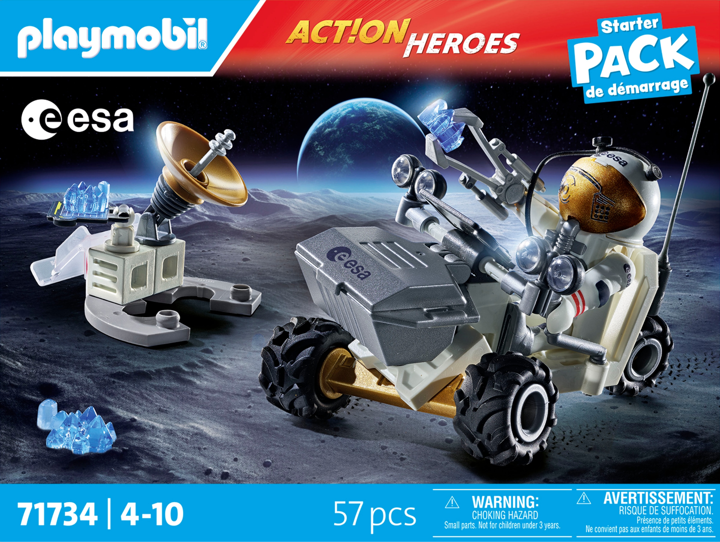 Playmobil® Konstruktions-Spielset »Weltraummission (71734), Playmobil Action Heroes«, (57 St.), Made in Europe