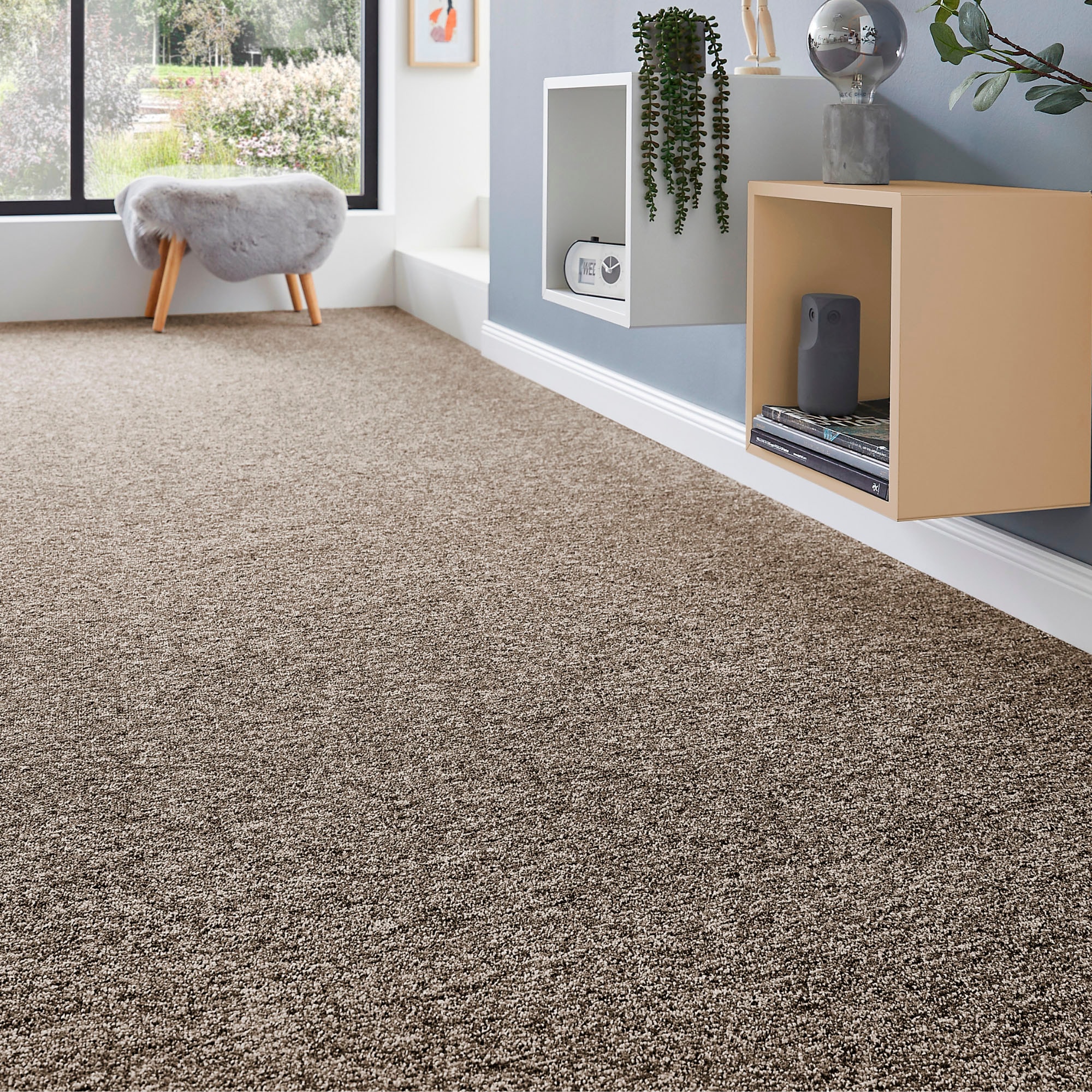 Andiamo Teppichboden "Matz, Schlinge, Gesamthöhe 6 mm, Luxusklasse LC1" rechteckig meliert, Breite 400 cm oder 500 cm, strapazierfähig & pflegeleicht