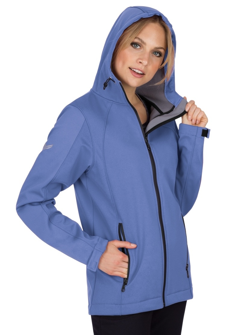 Trigema Softshelljacke »TRIGEMA Taillierte Softshell–Kapuzenjacke«, (1 St.)