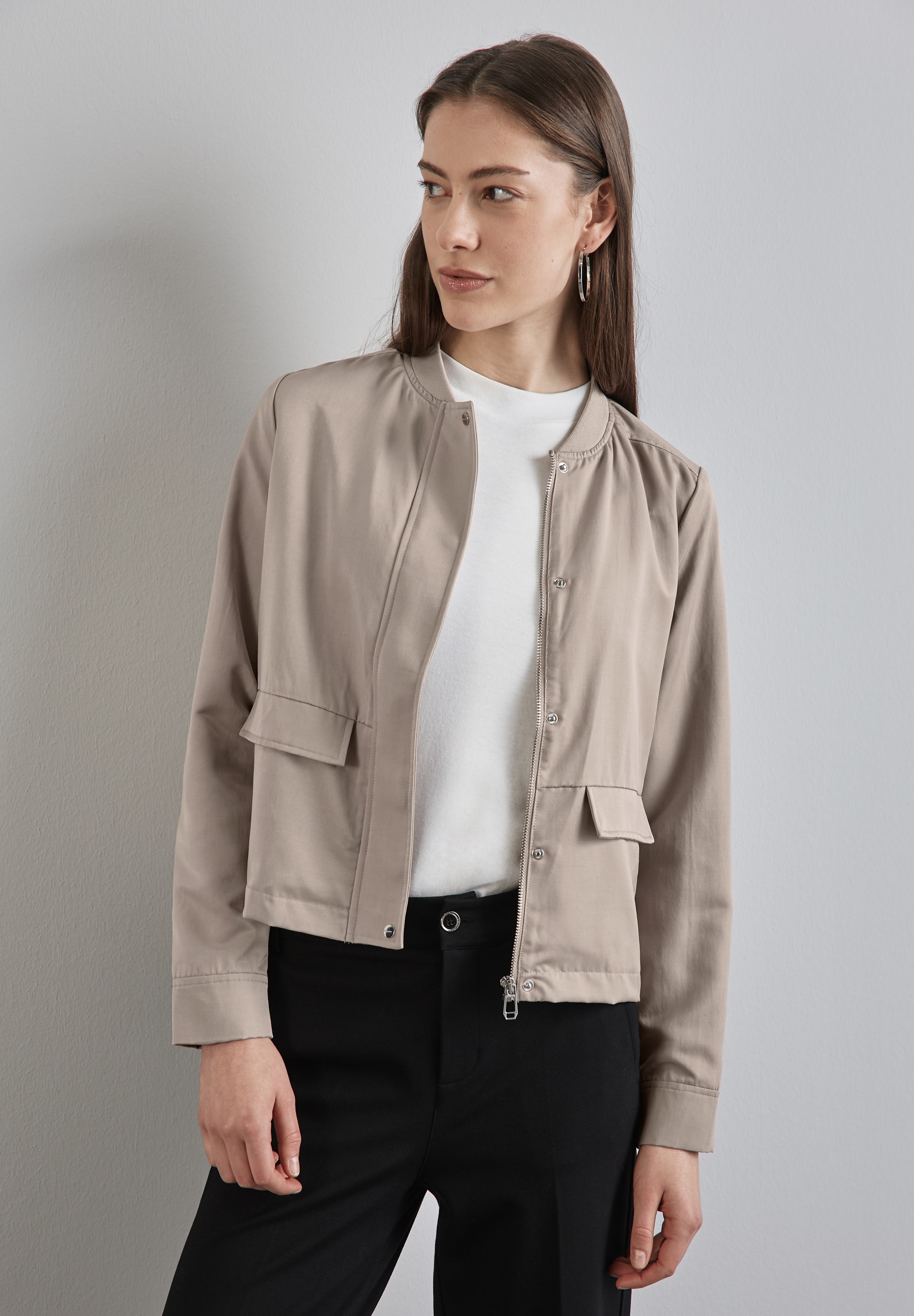 STREET ONE Blouson, ohne Kapuze, aus softer Viskose günstig online kaufen