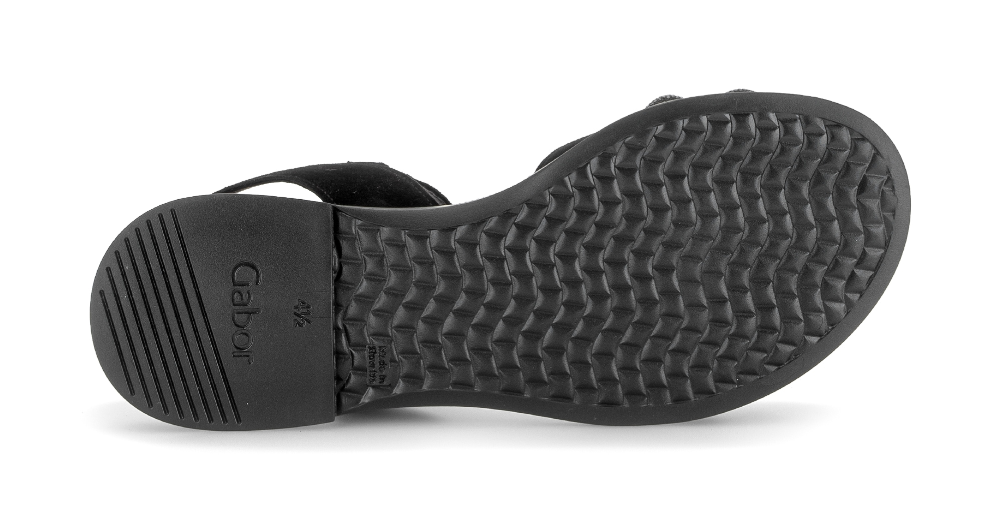 Gabor Riemchensandale  Blockabsatz, Sandalette, Sommerschuh mit glänzenden Schmucksteinen