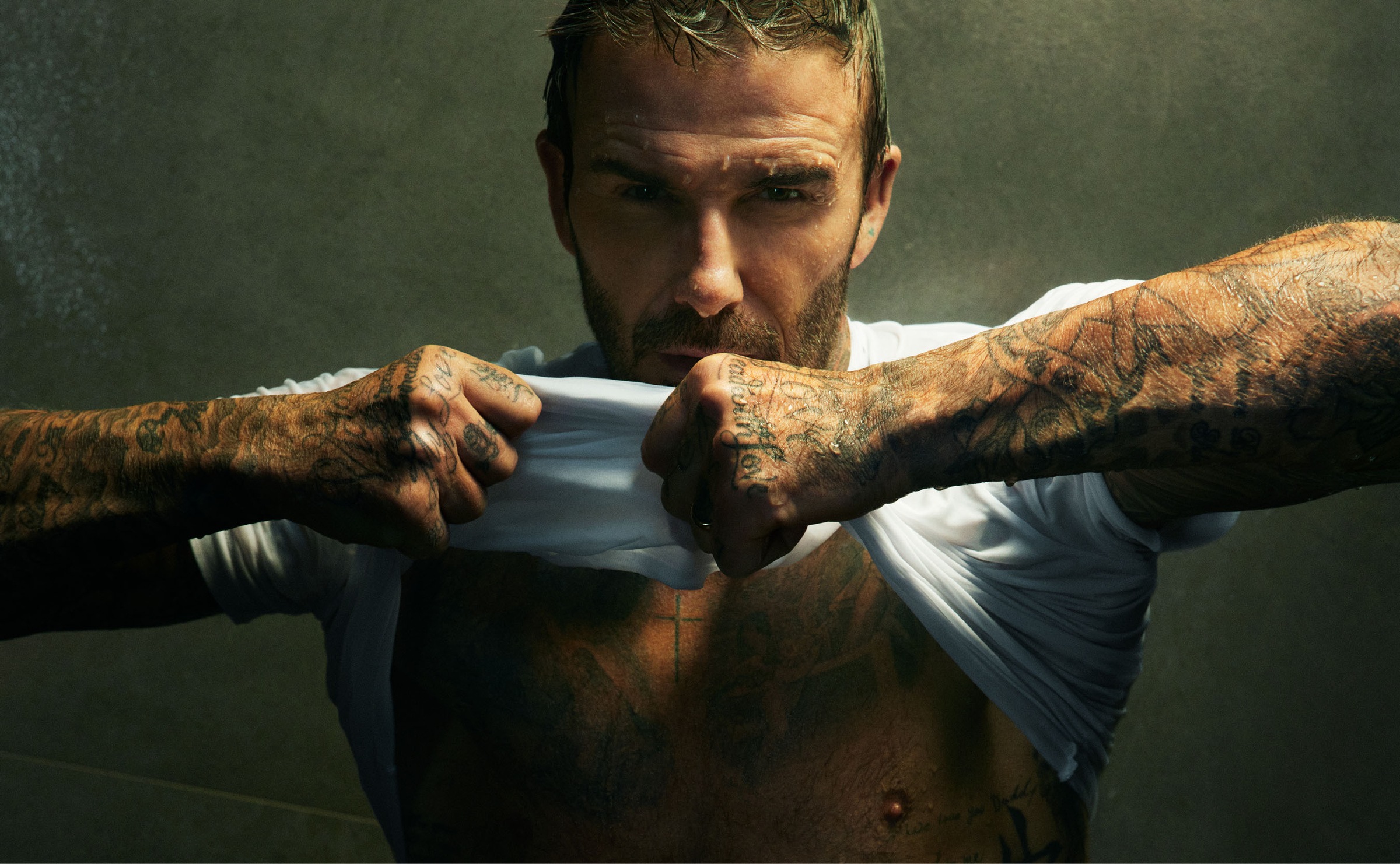 BOSS T-Shirt »Rundhals BOSS ONE x David Beckham«, (Packung, 3 tlg., 3er-Pack), mit dezentem BOSS Logo-Print