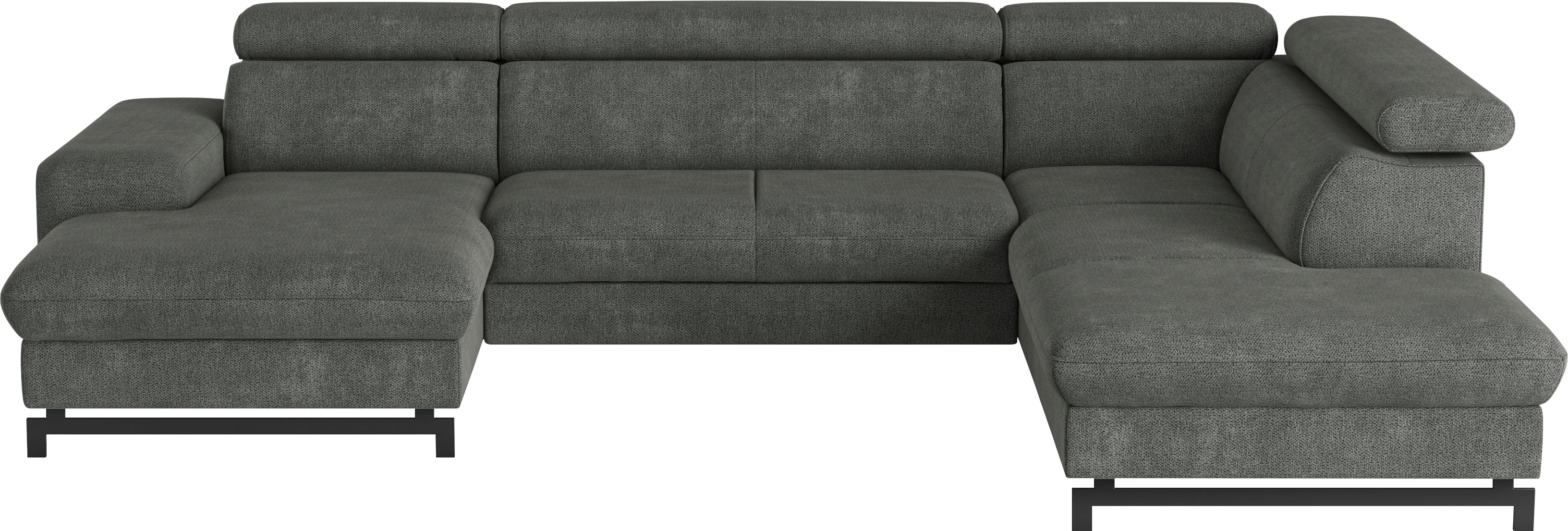 Thumbnail - COTTA Wohnlandschaft "Emma U-Form" mit Kopfteilverstellung, wahlweise mit Bettfunktion & Bettkasten