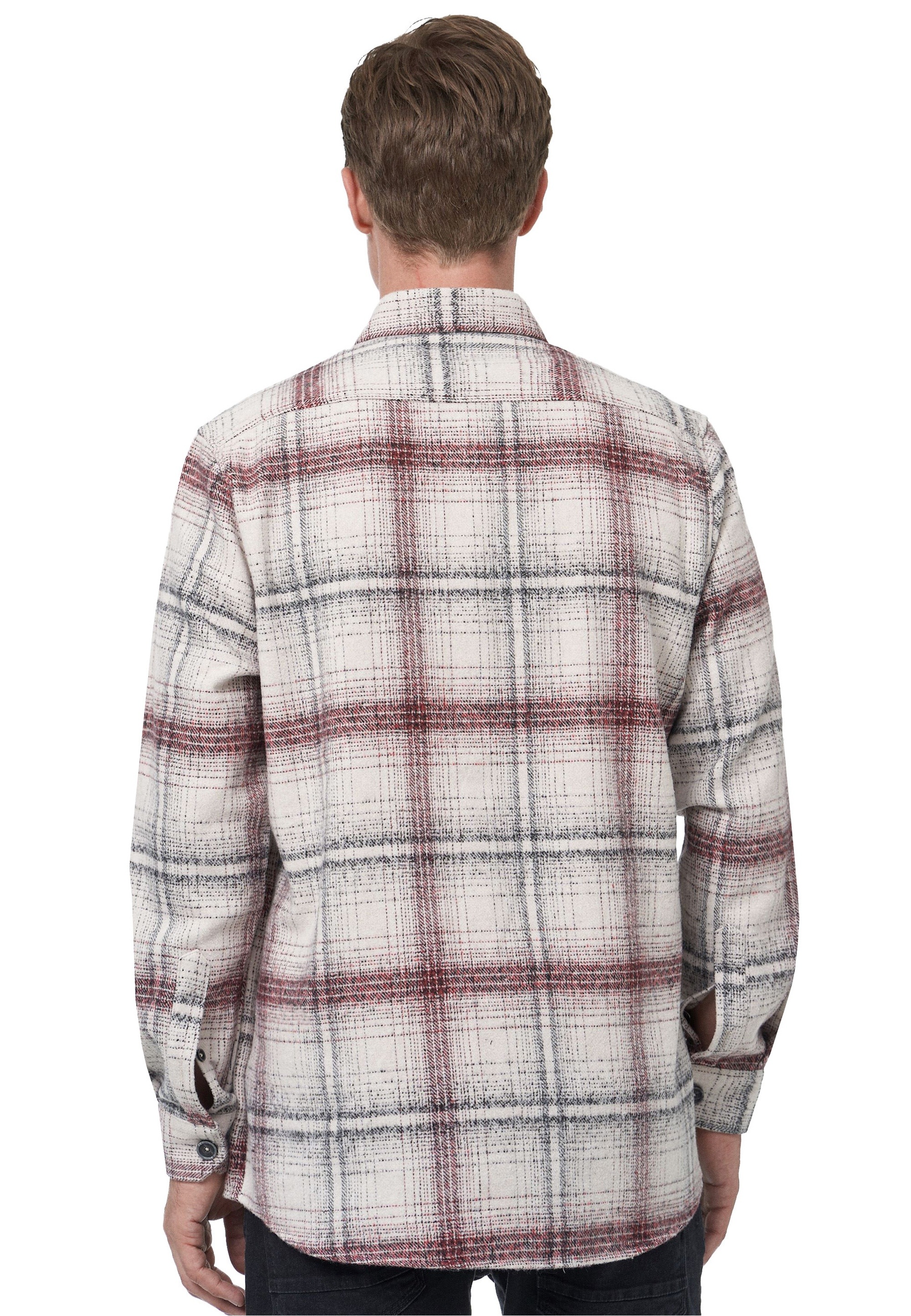 Rusty Neal Langarmhemd »Basic« im trendigen Holzfäller-Look