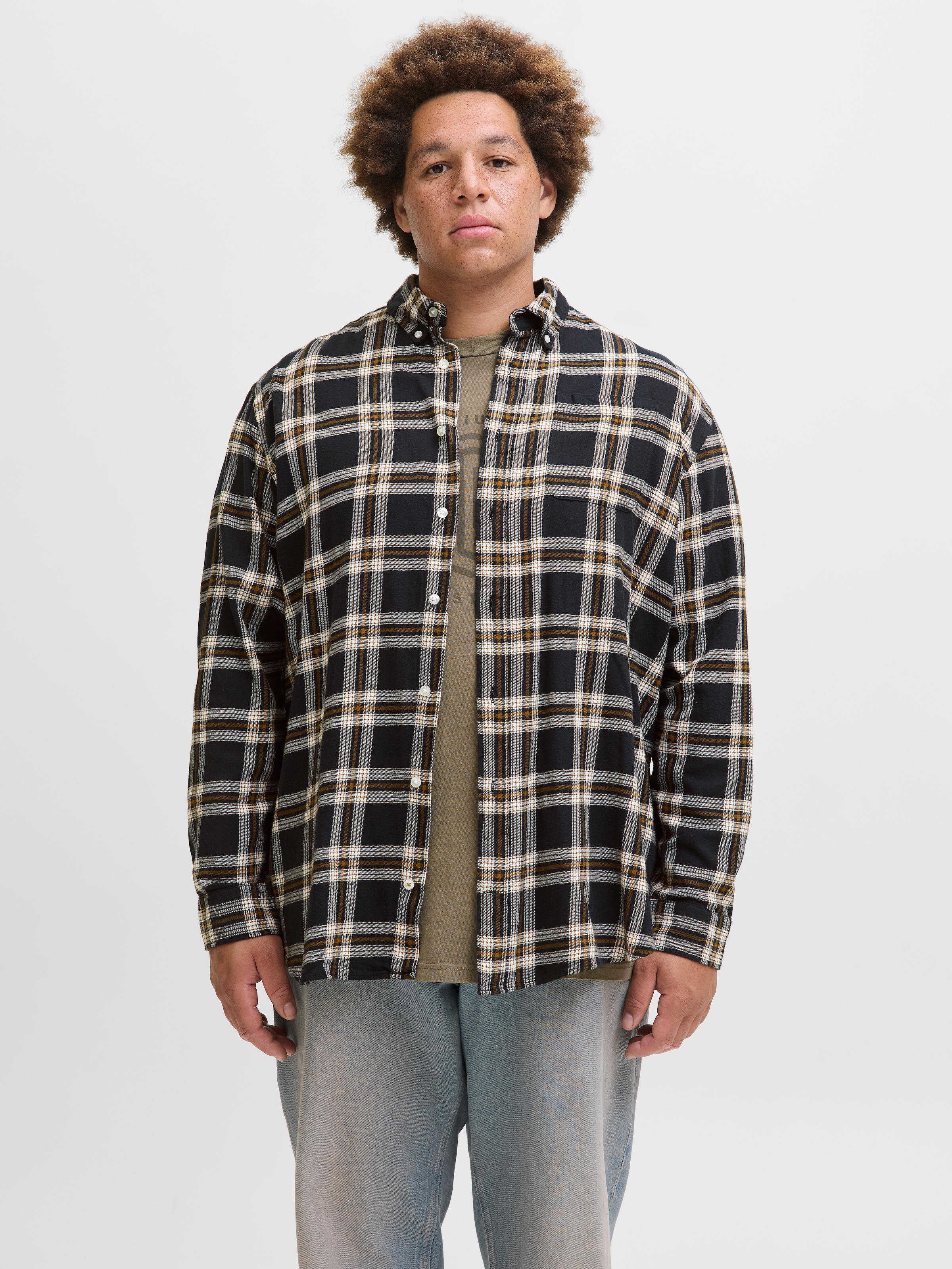 Jack & Jones PlusSize Langarmhemd "JJECLASSIC FLANNEL CHECK SHIRT LS SN PLS günstig online kaufen
