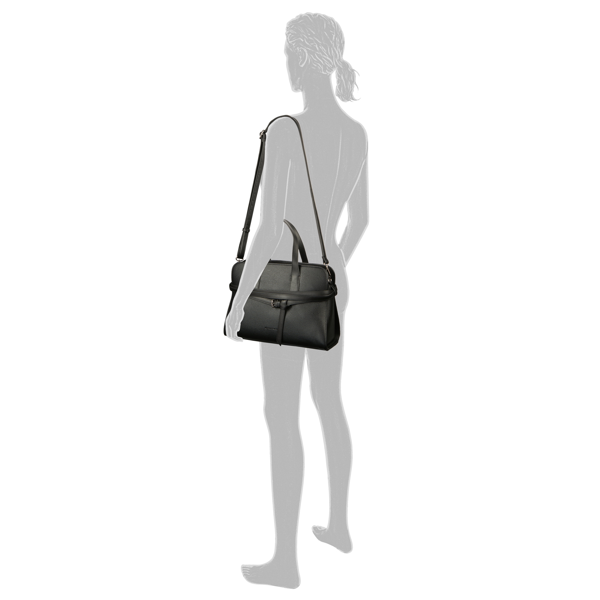 TOM TAILOR Shopper »Freya«, verziert mit schmalen, mehrlagigen Riemen und Metallschließe
