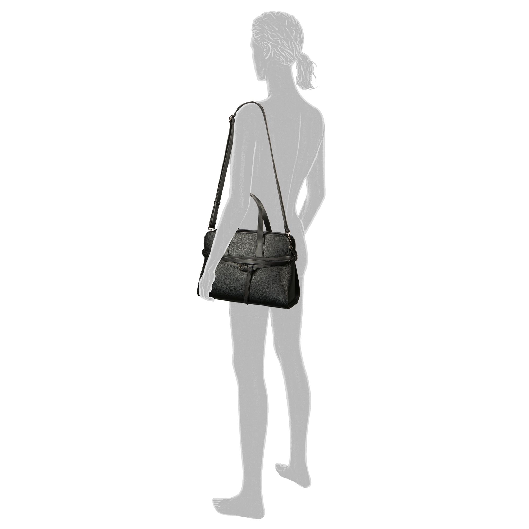 TOM TAILOR Shopper "Freya" verziert mit schmalen, mehrlagigen Riemen und Me günstig online kaufen