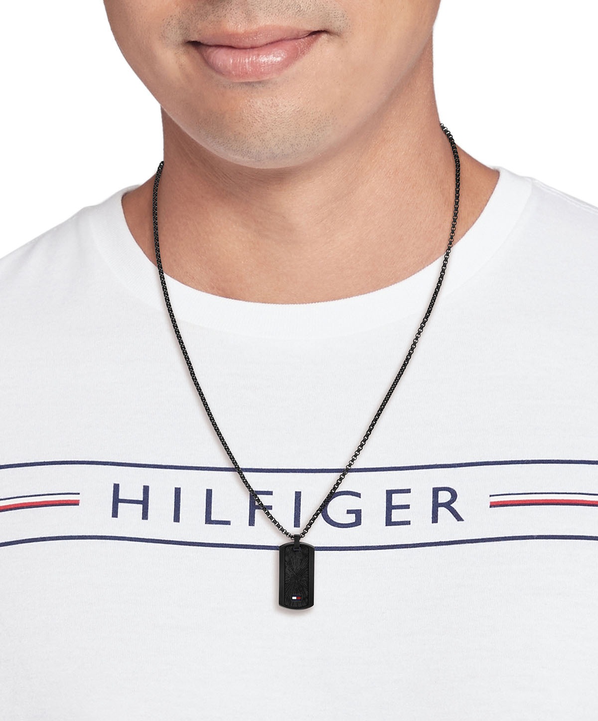 Tommy Hilfiger Kette mit Anhänger »JAMESON, 2790627, 2790628, 2790629«, mit Emaille