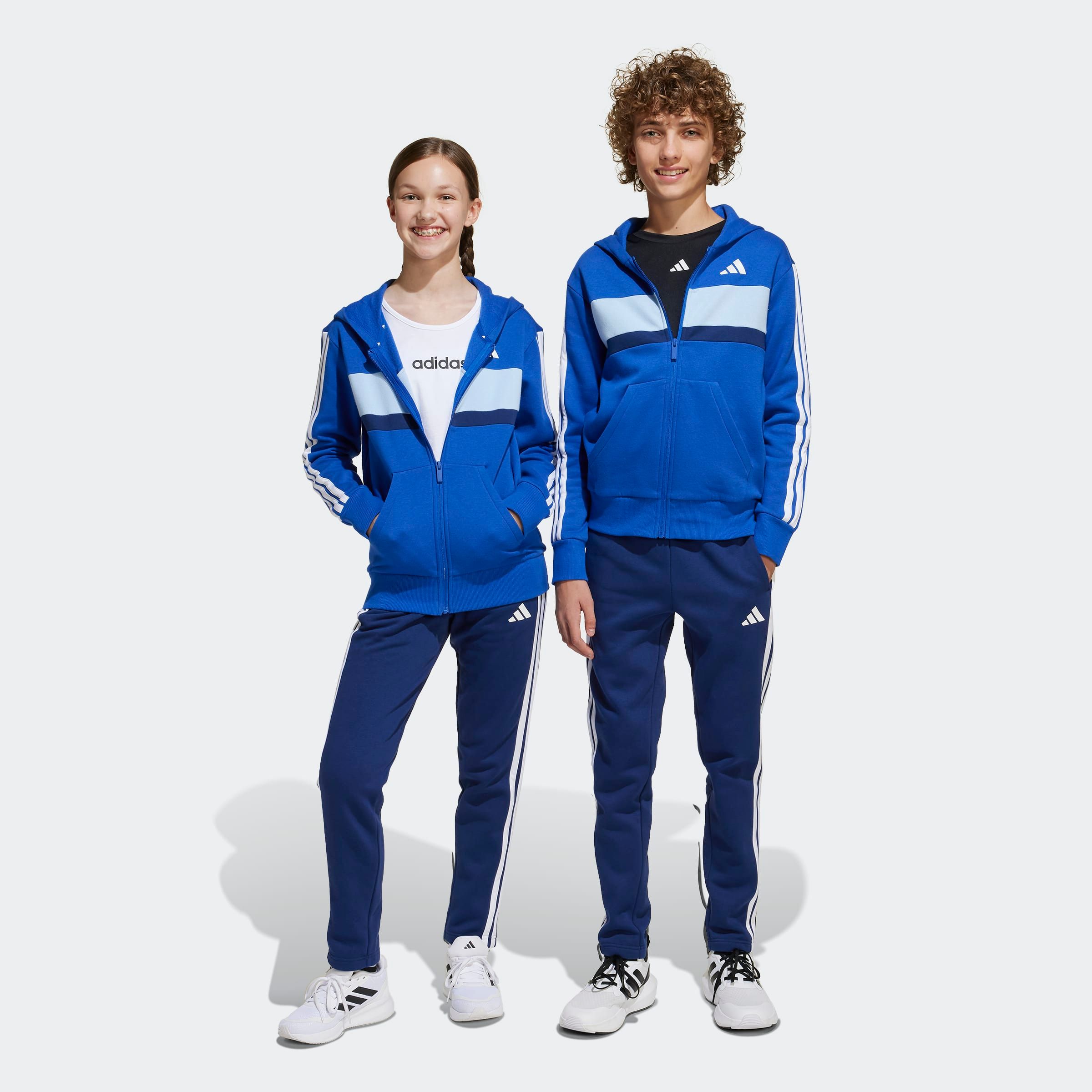 adidas Sportswear Trainingsanzug "SEASONAL ESSENTIALS TIBERIO 3-STREIFEN KIDS" 2 Stk.