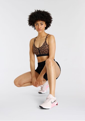 Nike Sport-BH »Indy Women's Light-Support 1-Piece Pad V-Neck Leopard Print Bra« kaufen