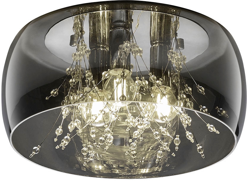 5 BAUR exkl 50cm, mit Ø 5xE14 Elegante Leuchtmittel flammig-flammig, Leuchten Glasschirm | TRIO »Crystel«, Deckenleuchte Deckenlampe