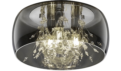 TRIO Leuchten Deckenleuchte »Crystel«, 5 flammig-flammig, Elegante  Deckenlampe mit Glasschirm Ø 50cm, exkl 5xE14 Leuchtmittel | BAUR