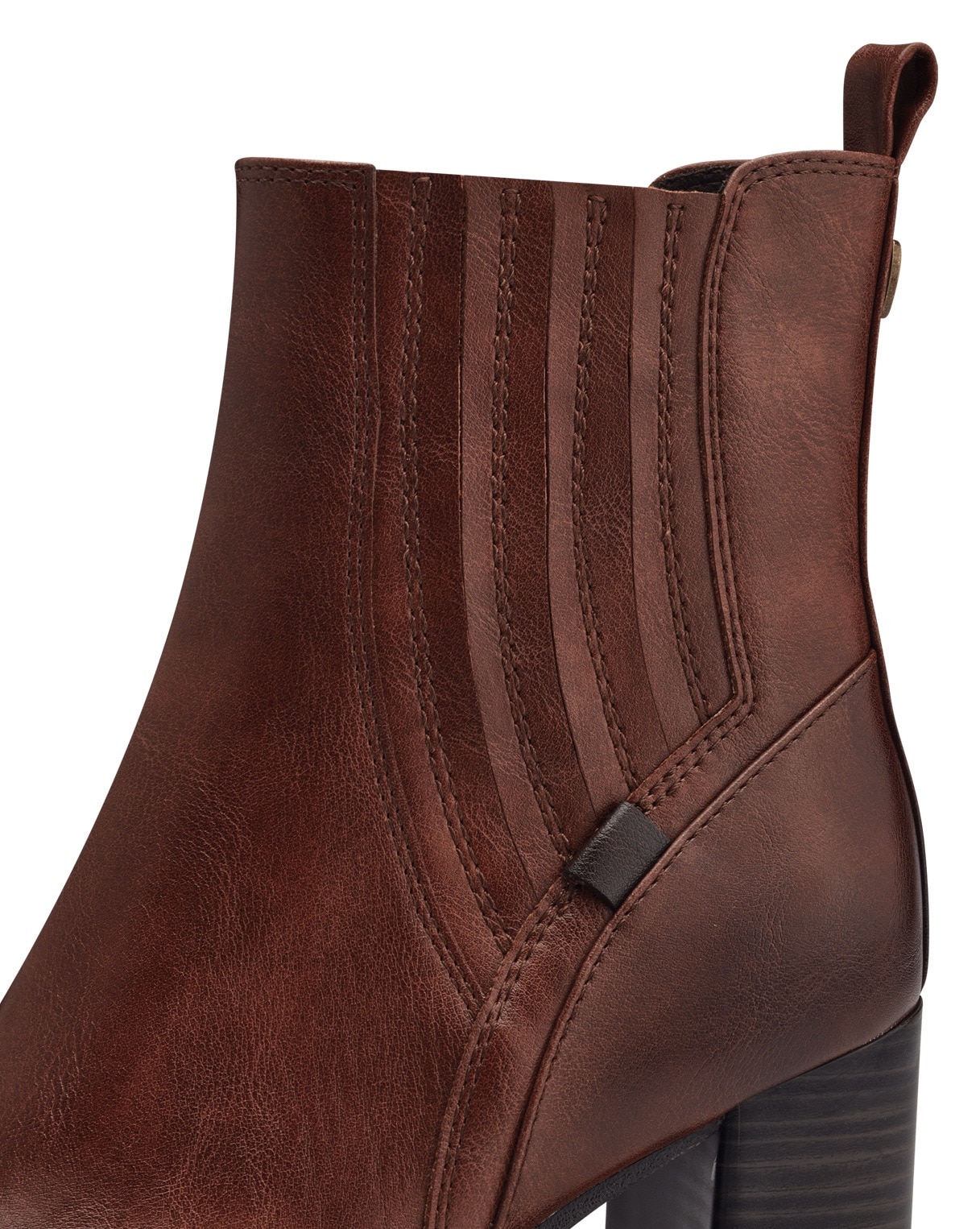 MARCO TOZZI Chelseaboots, Blockabsatz, Stiefelette, Businesschuh mit Feel Me-Ausstattung