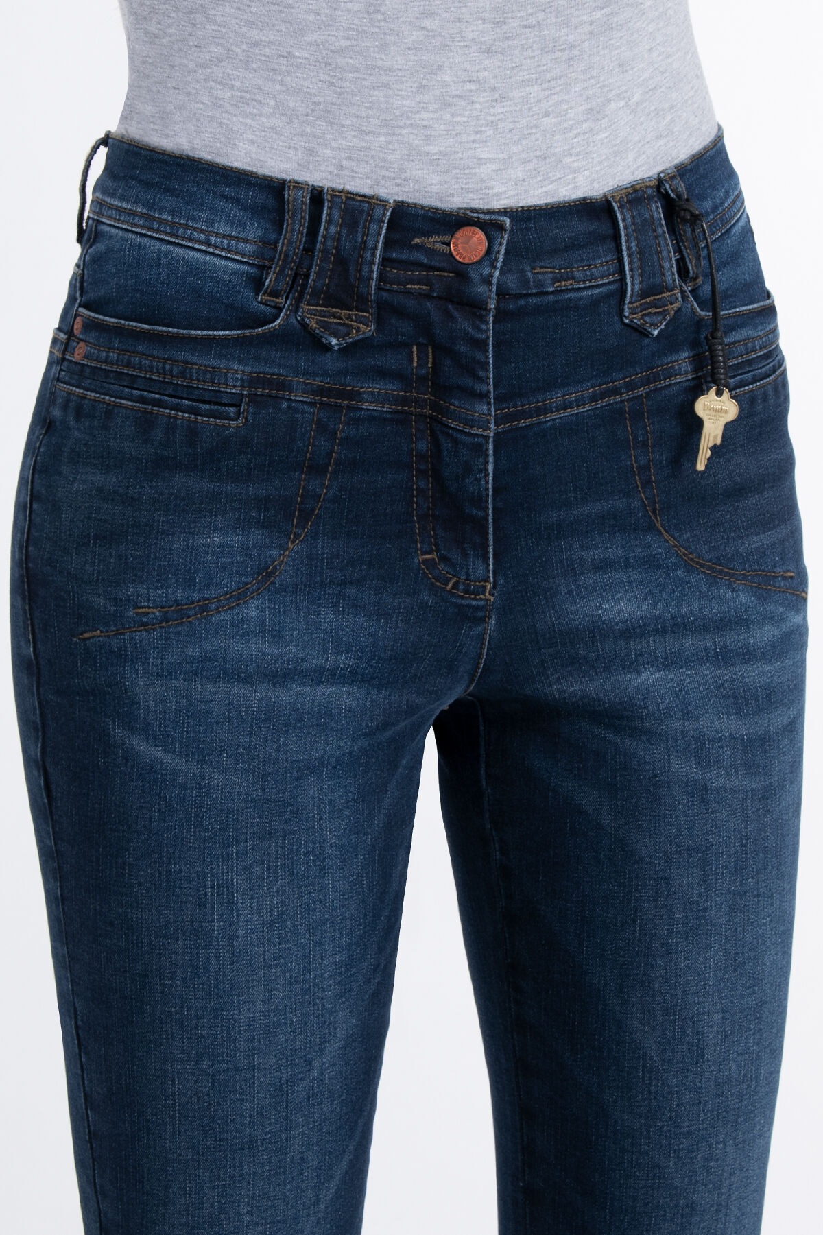 Recover Pants 5-Pocket-Jeans »Carlotta«, mit femininer Ziersteppung