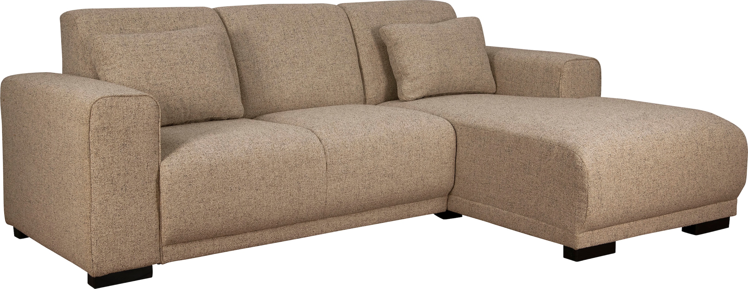 Home affaire Ecksofa »BORNHOLM L-Form mit Recamiere, Maße B/T/H: 234/162/85 cm«, Recamiere links oder rechts bestellbar, Wellenfederung, inkl. 2 Kissen