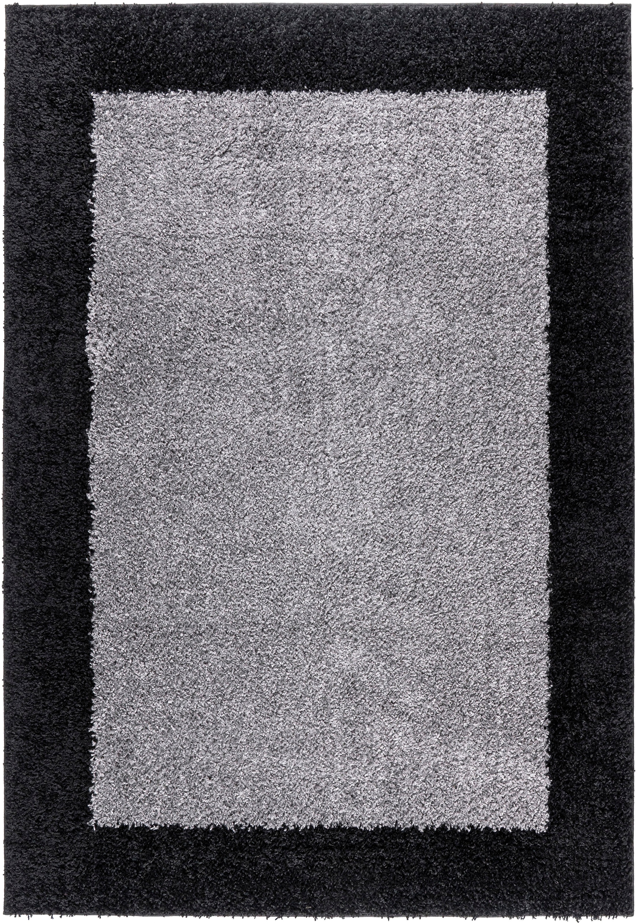 OTTO home Hochflor-Teppich »Liams« rechteckig 30 mm Höhe mit Bordüre, besonders weich und kuschelig, Wohnzimmer, Schlafzimmer