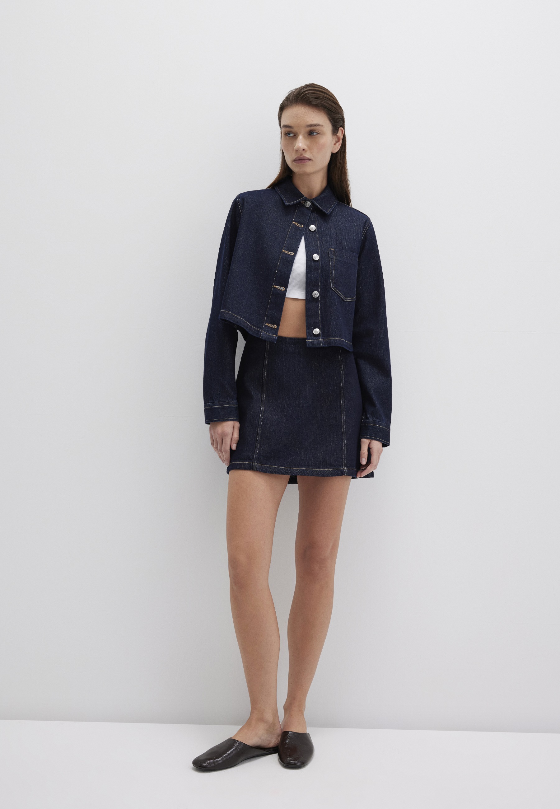 Thumbnail - Mavi Jeansbluse "LONG SLEEVE SHIRT" Overshirt Denim