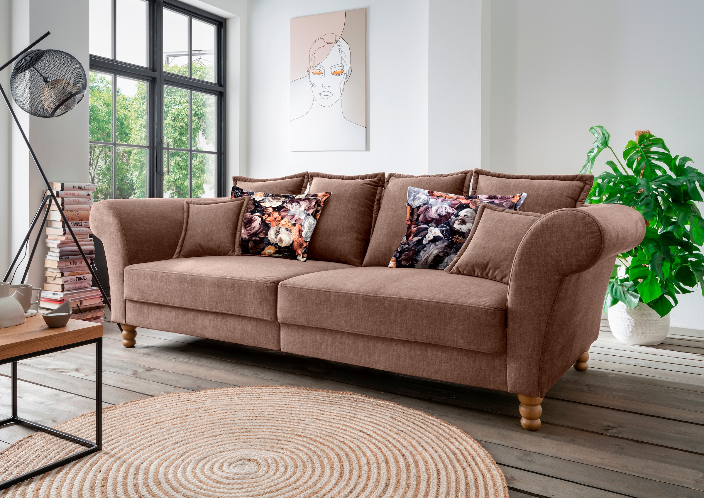 Home affaire Big-Sofa "Tassilo Mega Sofa mit viel Platz, bequem durch Kalts günstig online kaufen