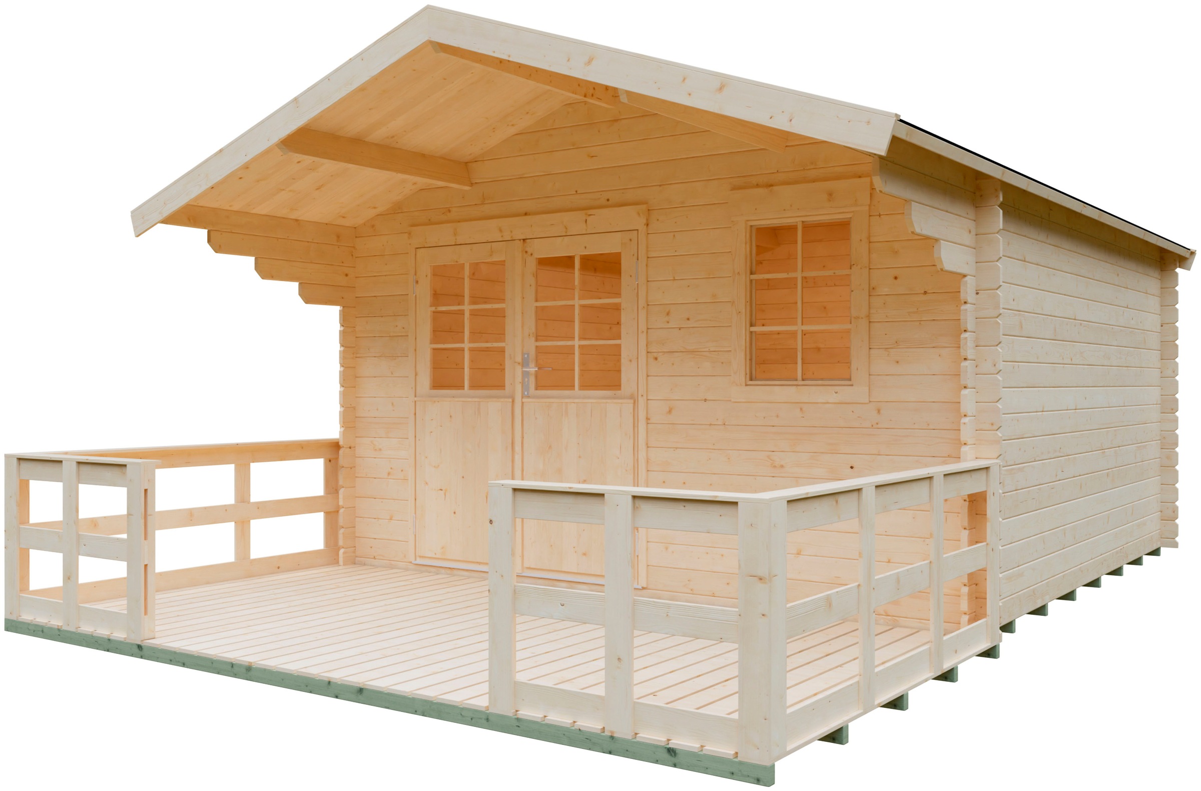 KONIFERA Gartenhaus "Kallenberg 3" mit Vordach und Terrasse günstig online kaufen