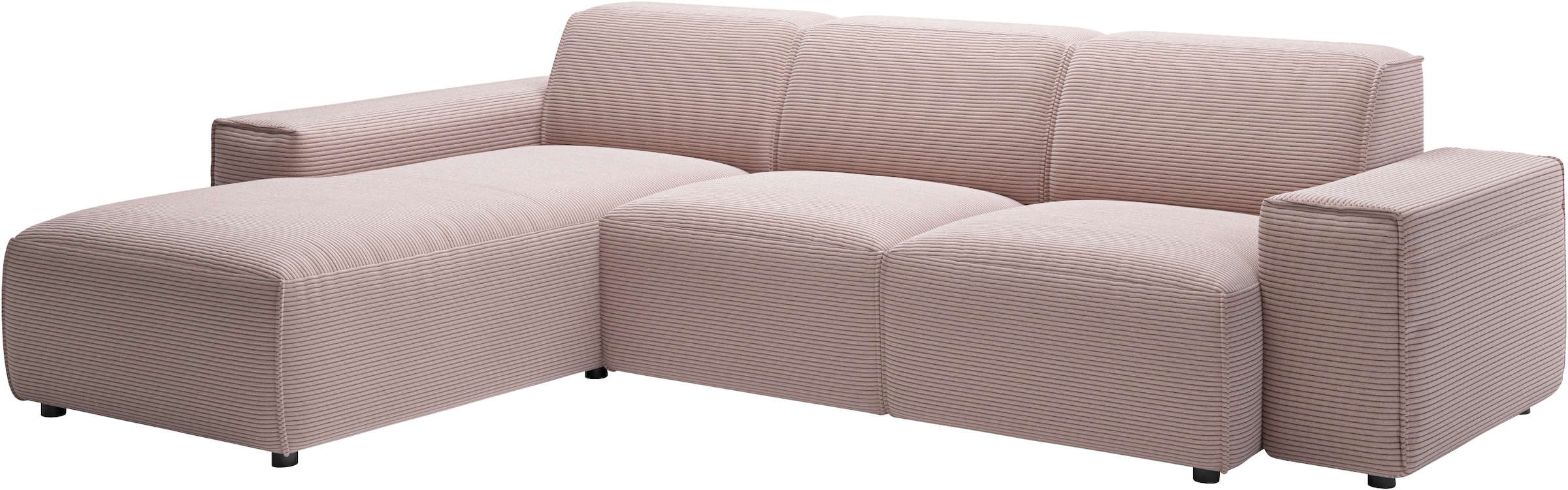 andas Ecksofa »Glimminge L-Form auch in Breitcord, Feincord + Easy care-Bezug,«, Breite 264, Zierkissen