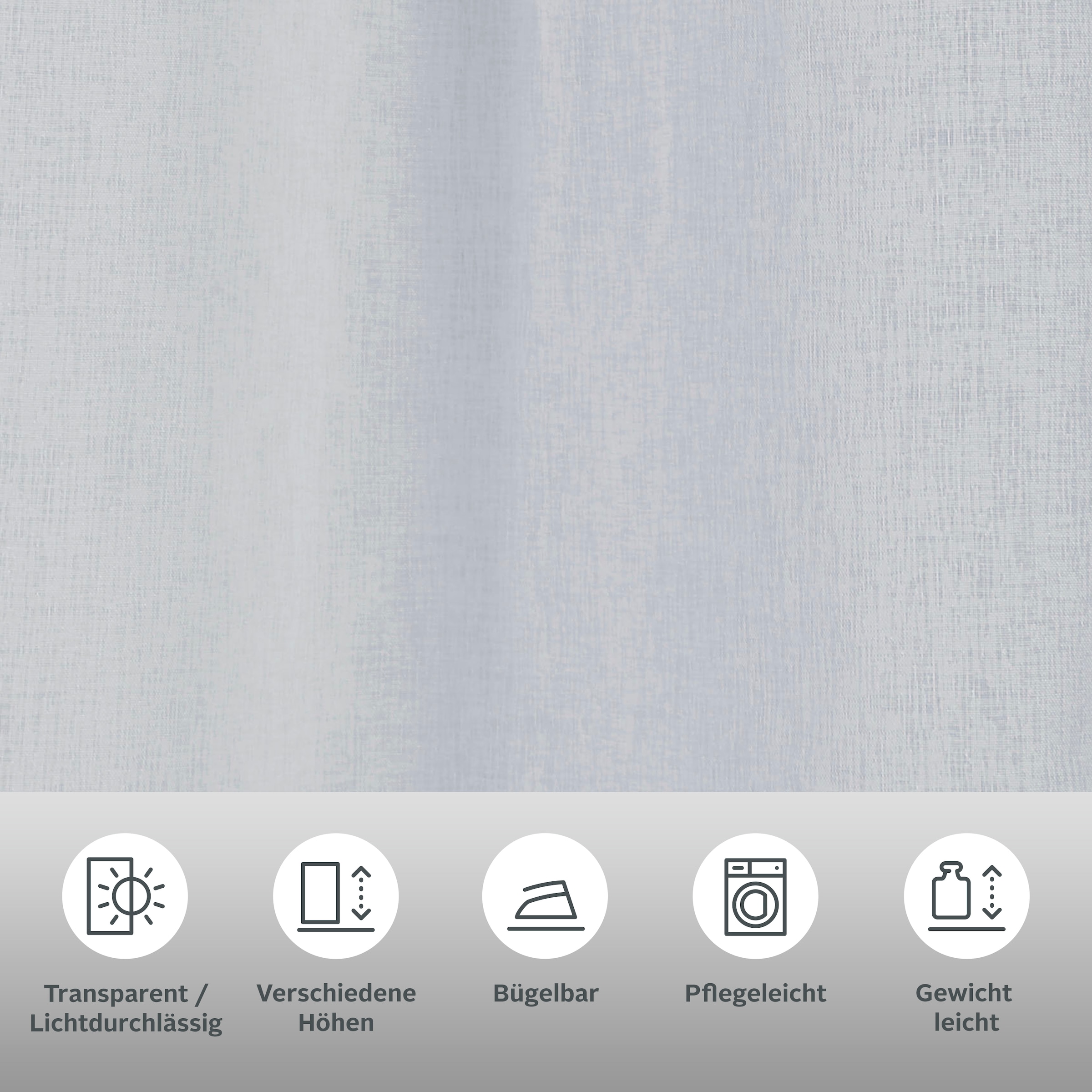 my home Gardine »Dolly«, (1 St.), Transparent, Gewebt, Polyester